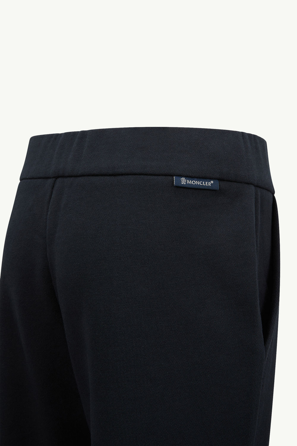 Embroidered Cursive Logo Cotton Tracksuit Set Girl Navy Blue Moncler 4