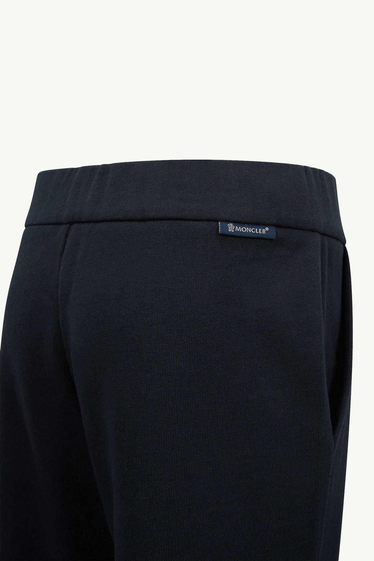Embroidered Cursive Logo Cotton Tracksuit Set Girl Navy Blue Moncler 4