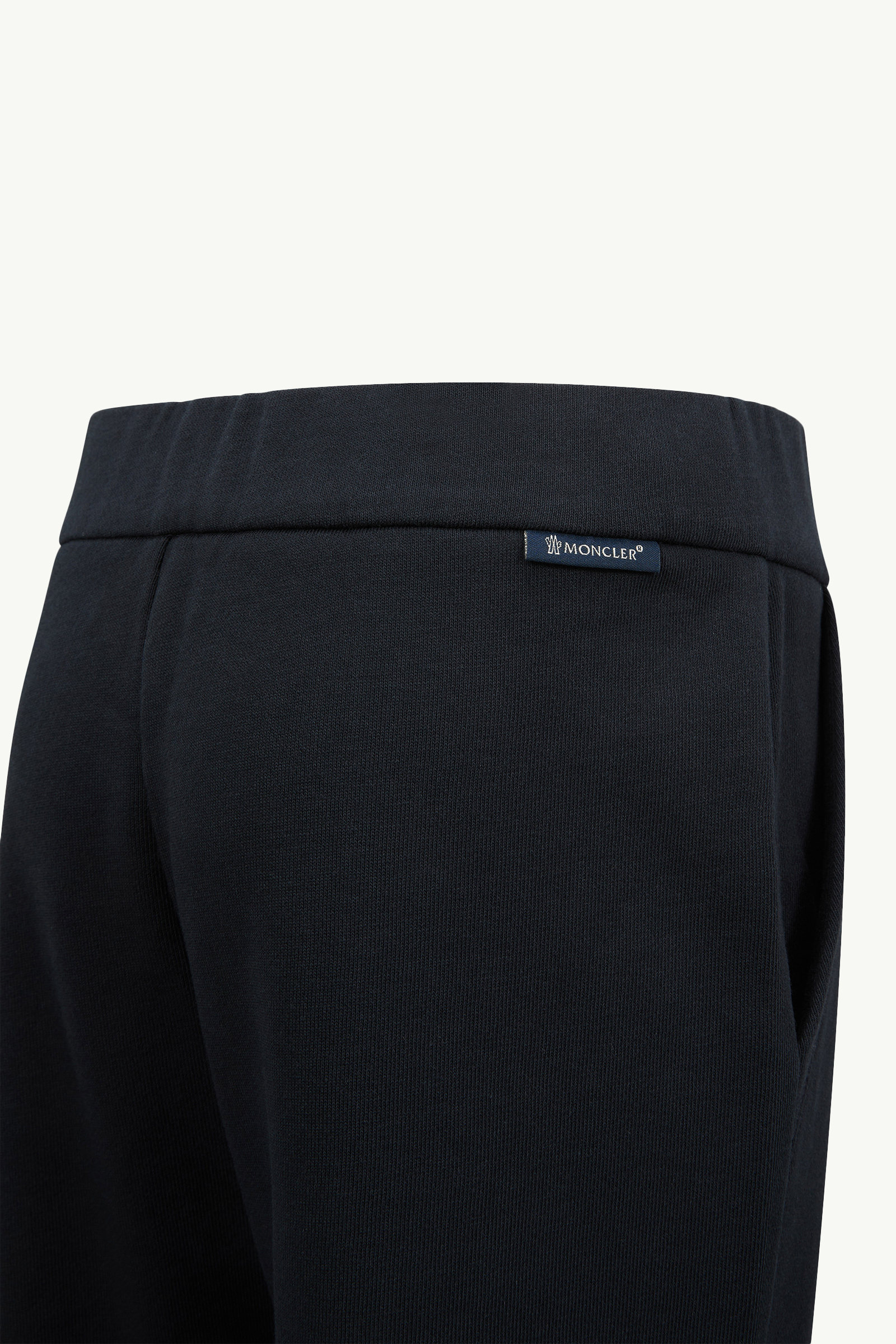 Embroidered Cursive Logo Cotton Tracksuit Set Girl Navy Blue Moncler 4