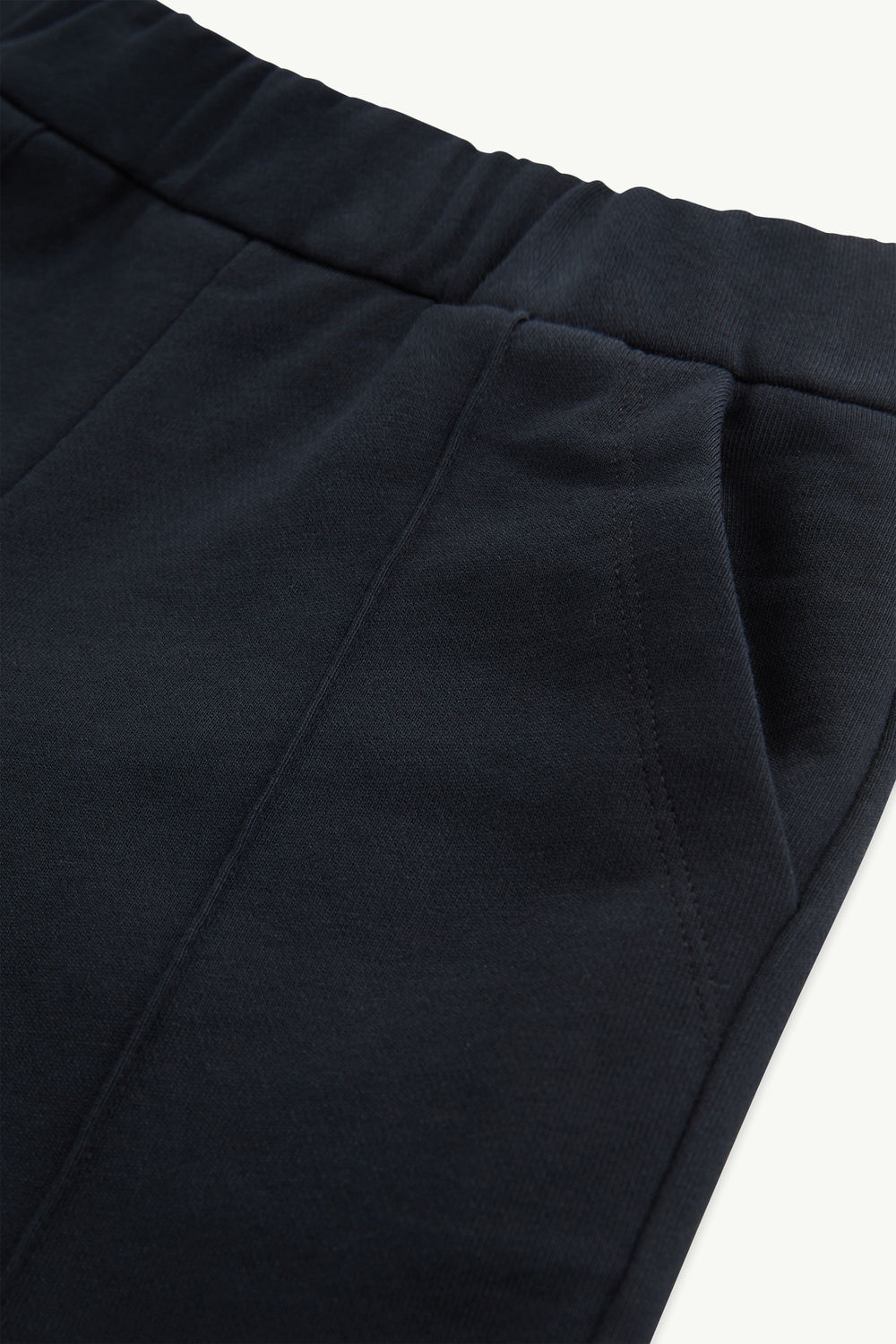 Embroidered Cursive Logo Cotton Tracksuit Set Girl Navy Blue Moncler 5