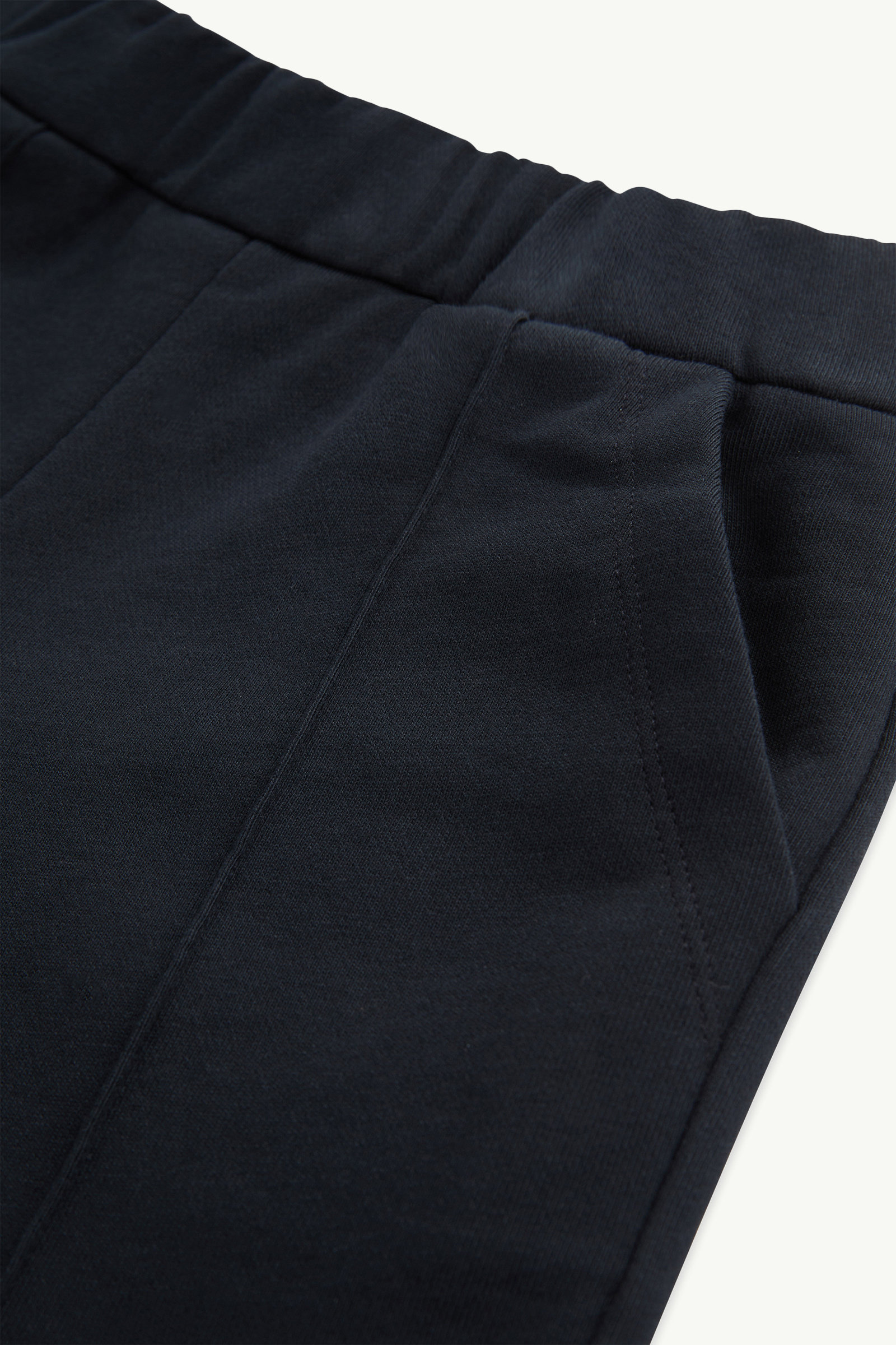 Embroidered Cursive Logo Cotton Tracksuit Set Girl Navy Blue Moncler 5