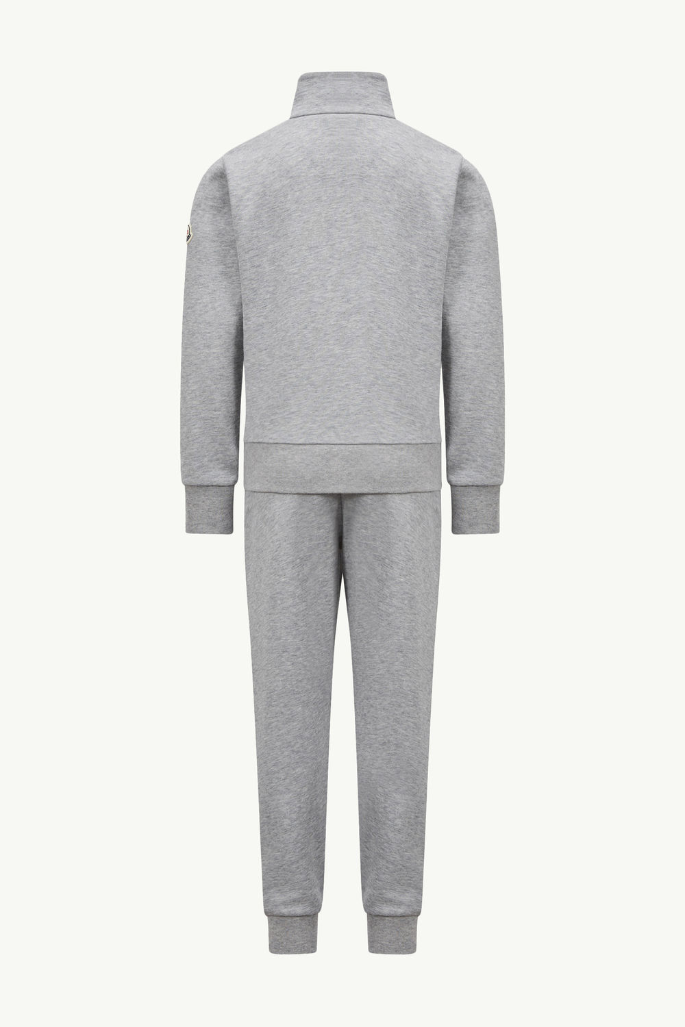 Logo Patch Cotton Tracksuit Set Boy Gray Moncler 2