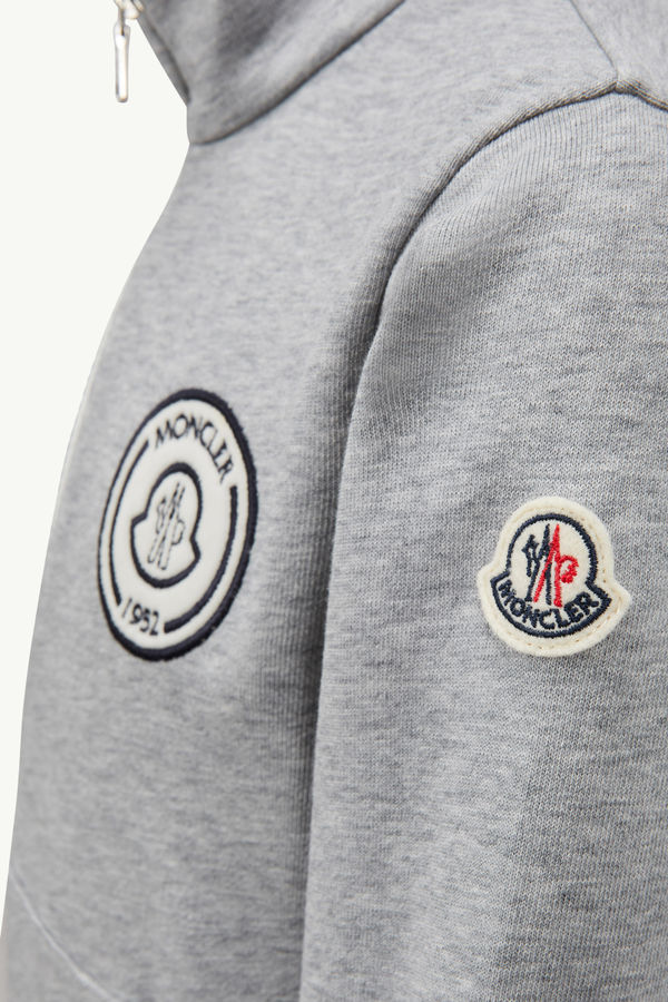 Ensemble de survêtement à logo en coton Garçon Gris Moncler 4
