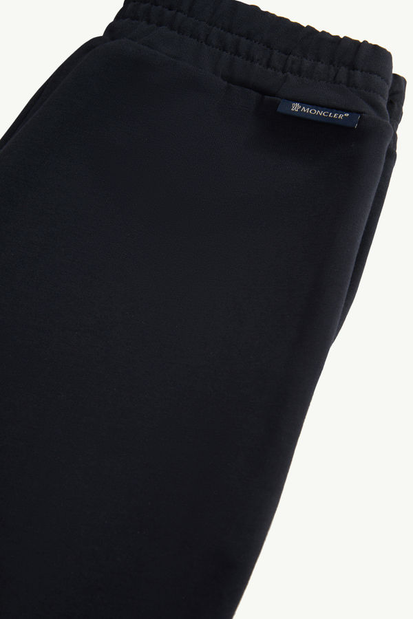 Tricolor-Trimmed Cotton Tracksuit Set Boy Night Blue Moncler 3
