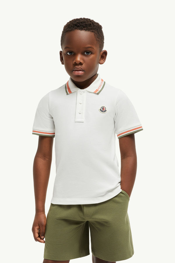 Ensemble en piqué de coton Garçon Blanc & Vert Moncler 1