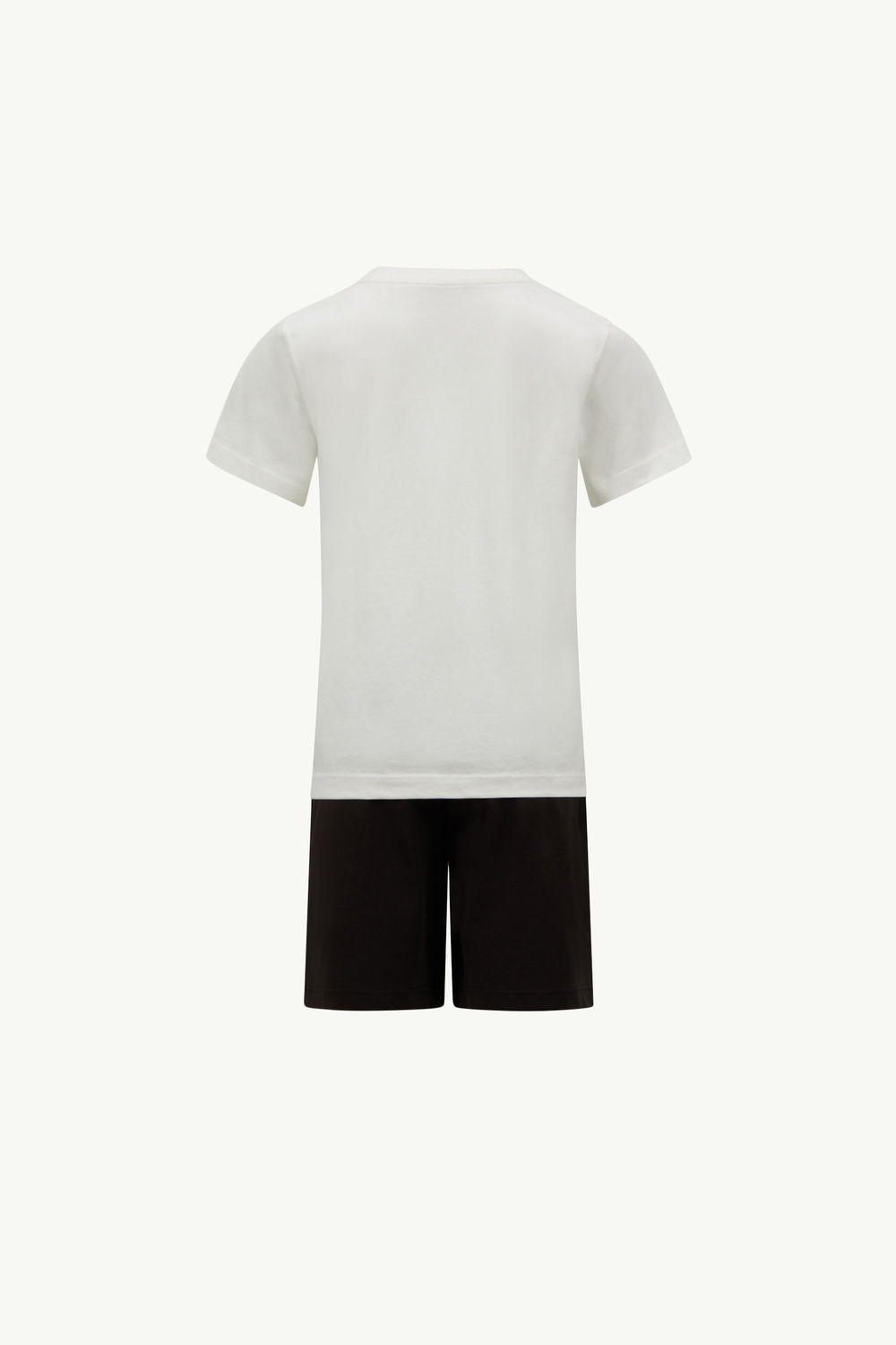 Set aus Baumwolljersey mit handschriftlichem Logo Jungen Schwarz & Weiß Moncler 1