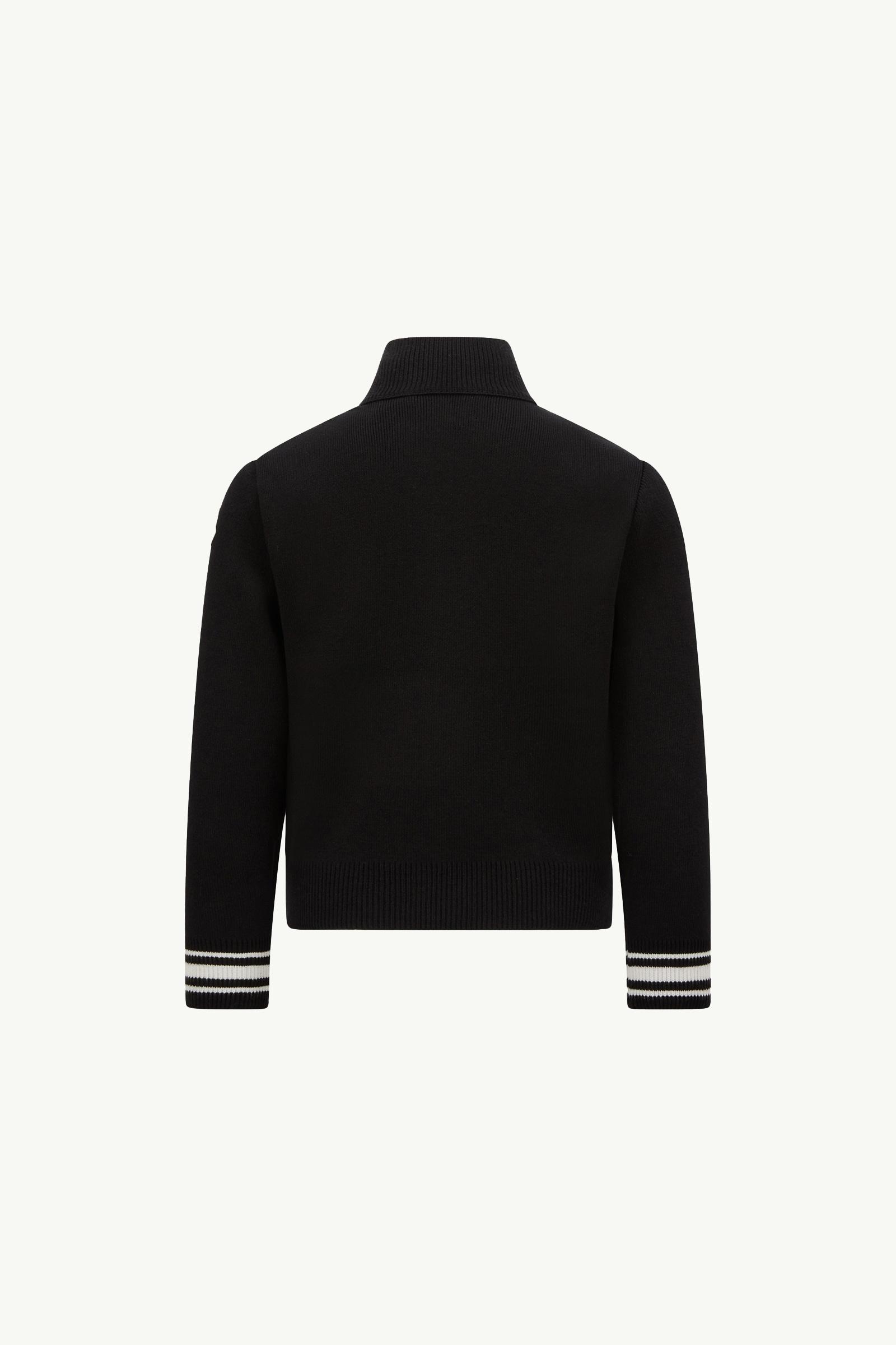 キッズ　MONCLER カーデガン Sサイズ Black Padded Cotton Zip-Up Cardigan - Sweatshirts & Knitwear