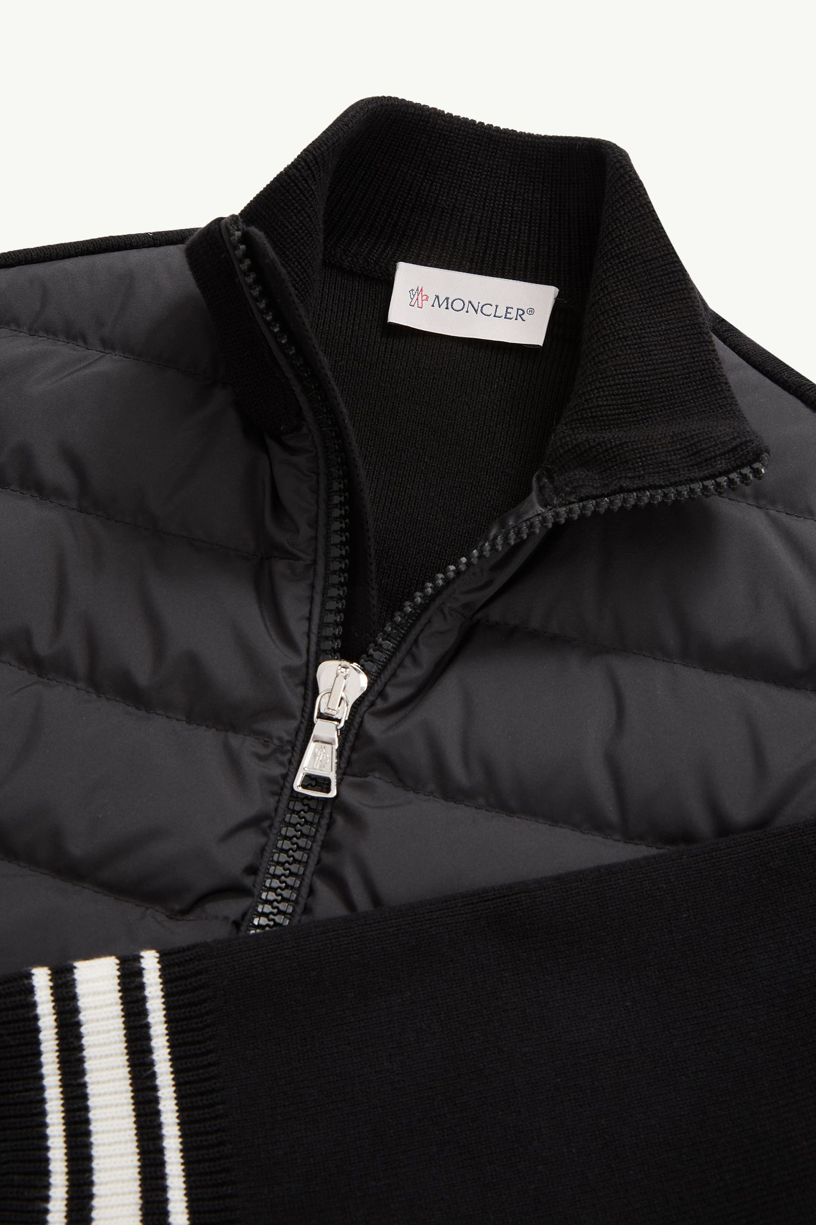 キッズ　MONCLER カーデガン Sサイズ Black Padded Cotton Zip-Up Cardigan - Sweatshirts & Knitwear