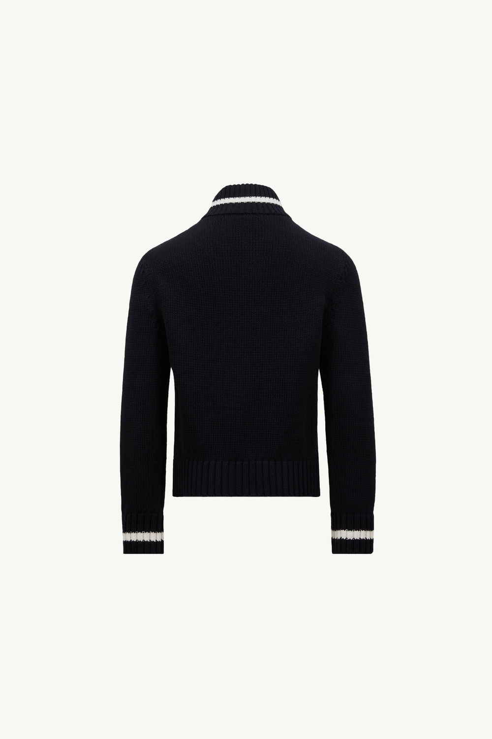 Cárdigan acolchado de algodón con cremallera Niño Azul marino Moncler 2
