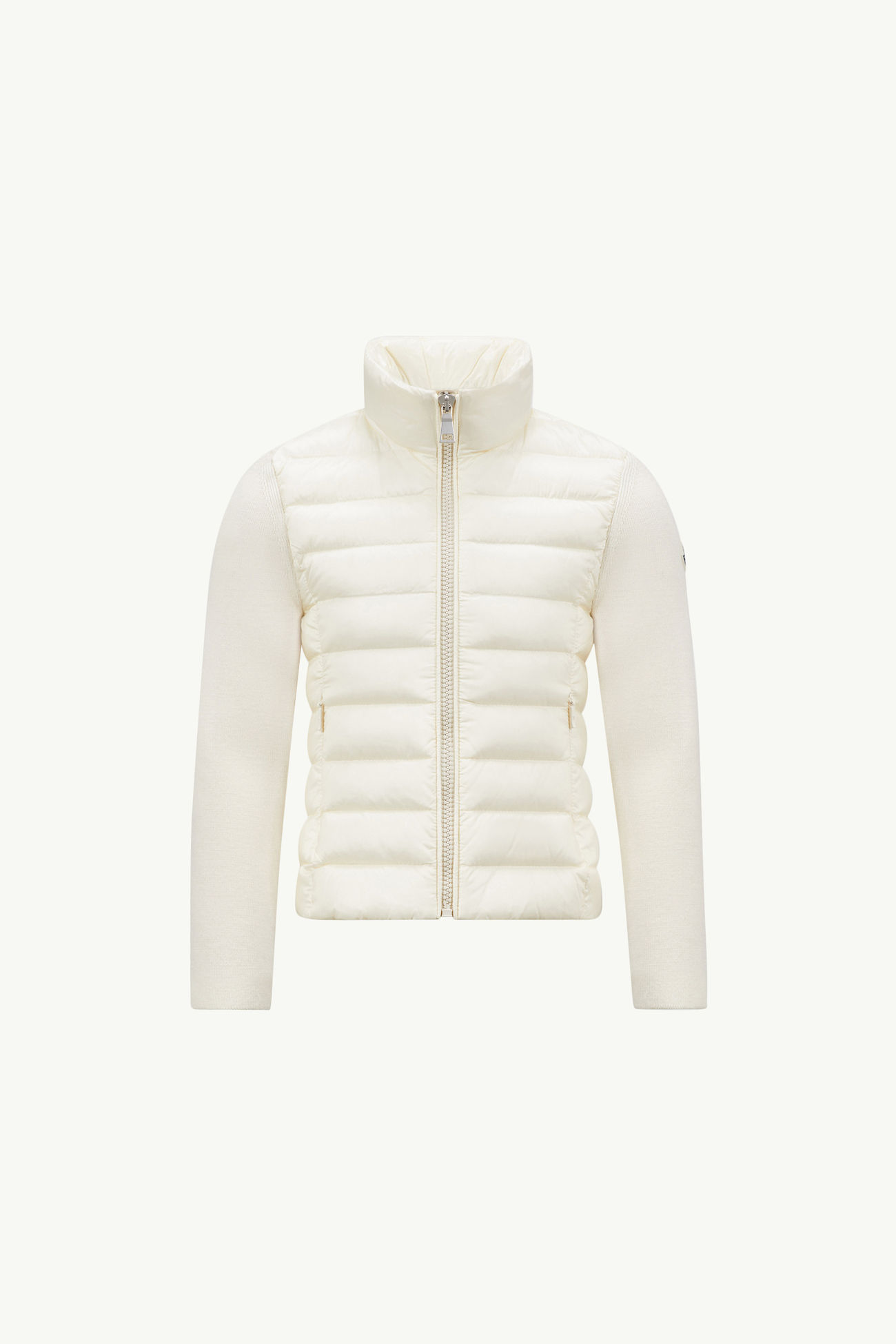 女童加衬羊毛拉链开衫 女童 白色 Moncler 0