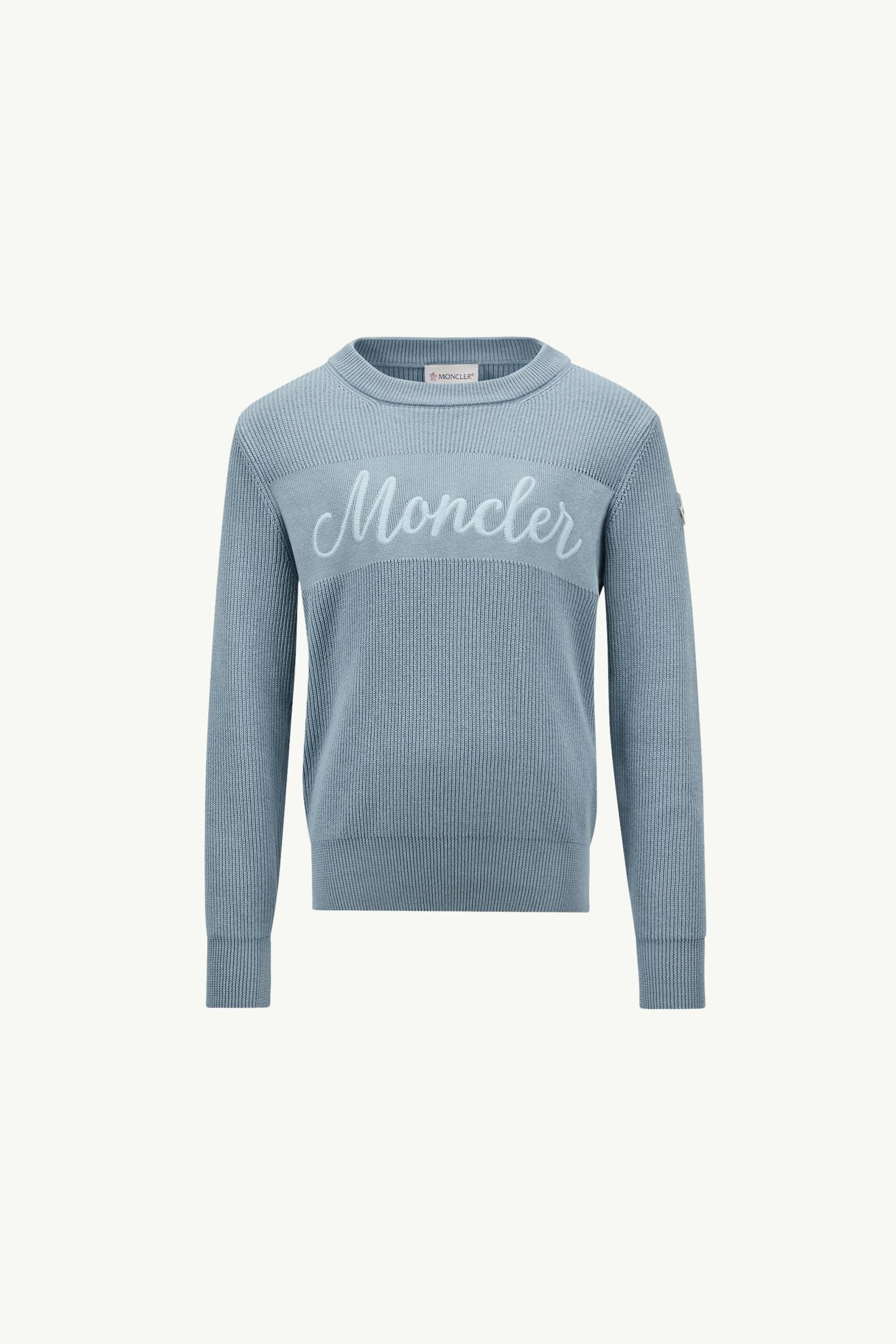 Embroidered Cursive Logo Cotton Jumper_findInBoutique_image