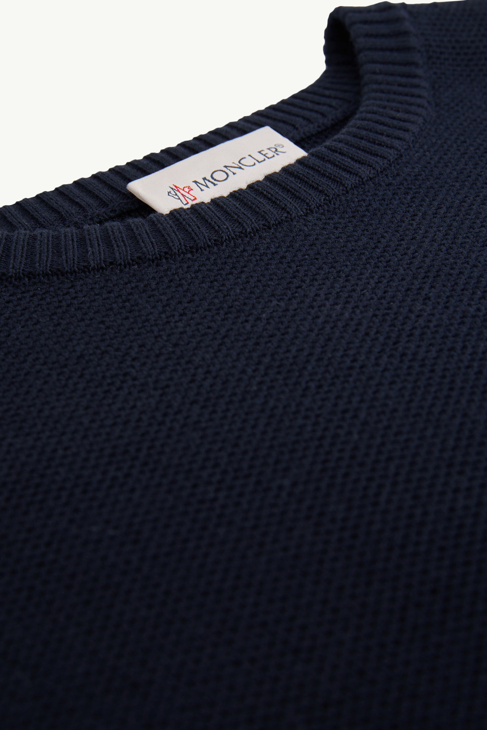 Cotton Jumper Boy Dark Blue Moncler 3