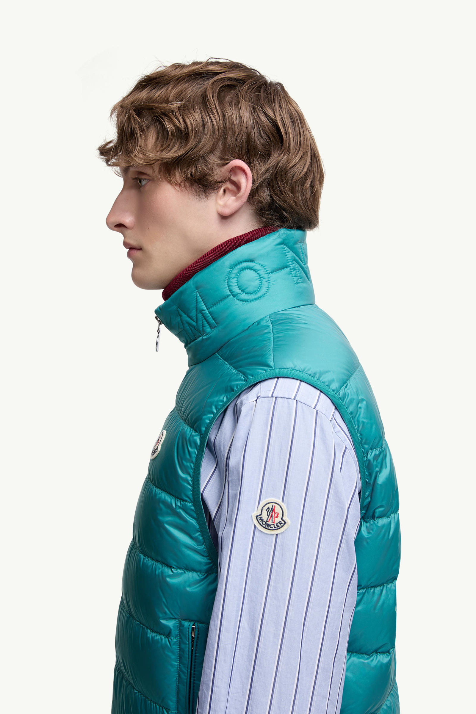 Rocoque羽絨背心 男士 綠松石色 Moncler 1