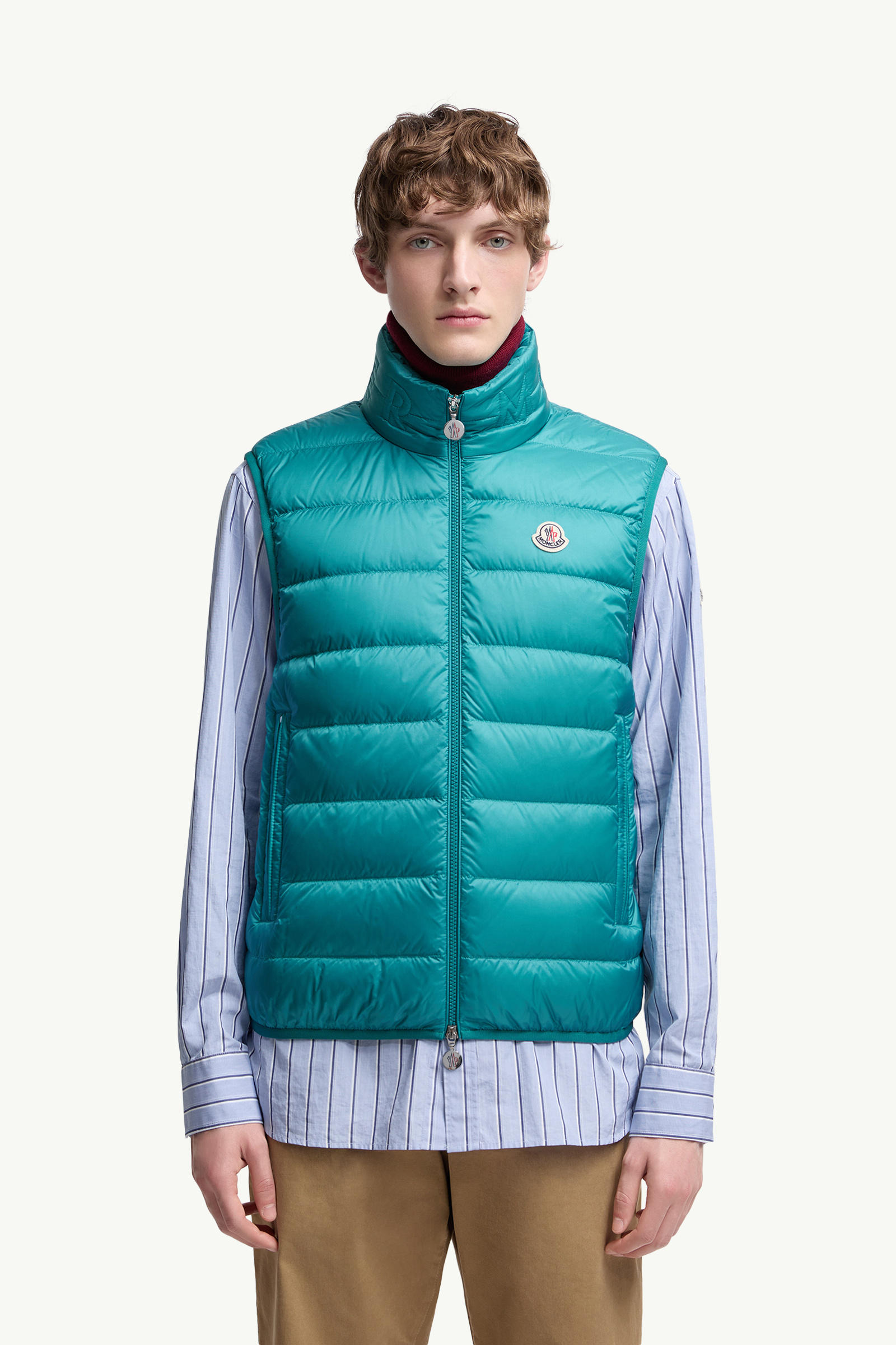 Rocoque羽絨背心 男士 綠松石色 Moncler 3