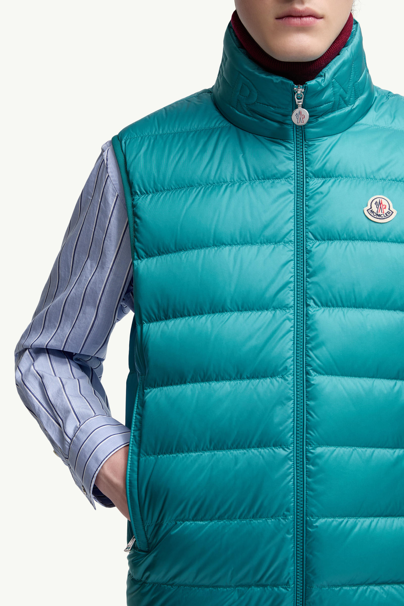 Rocoque羽絨背心 男士 綠松石色 Moncler 6