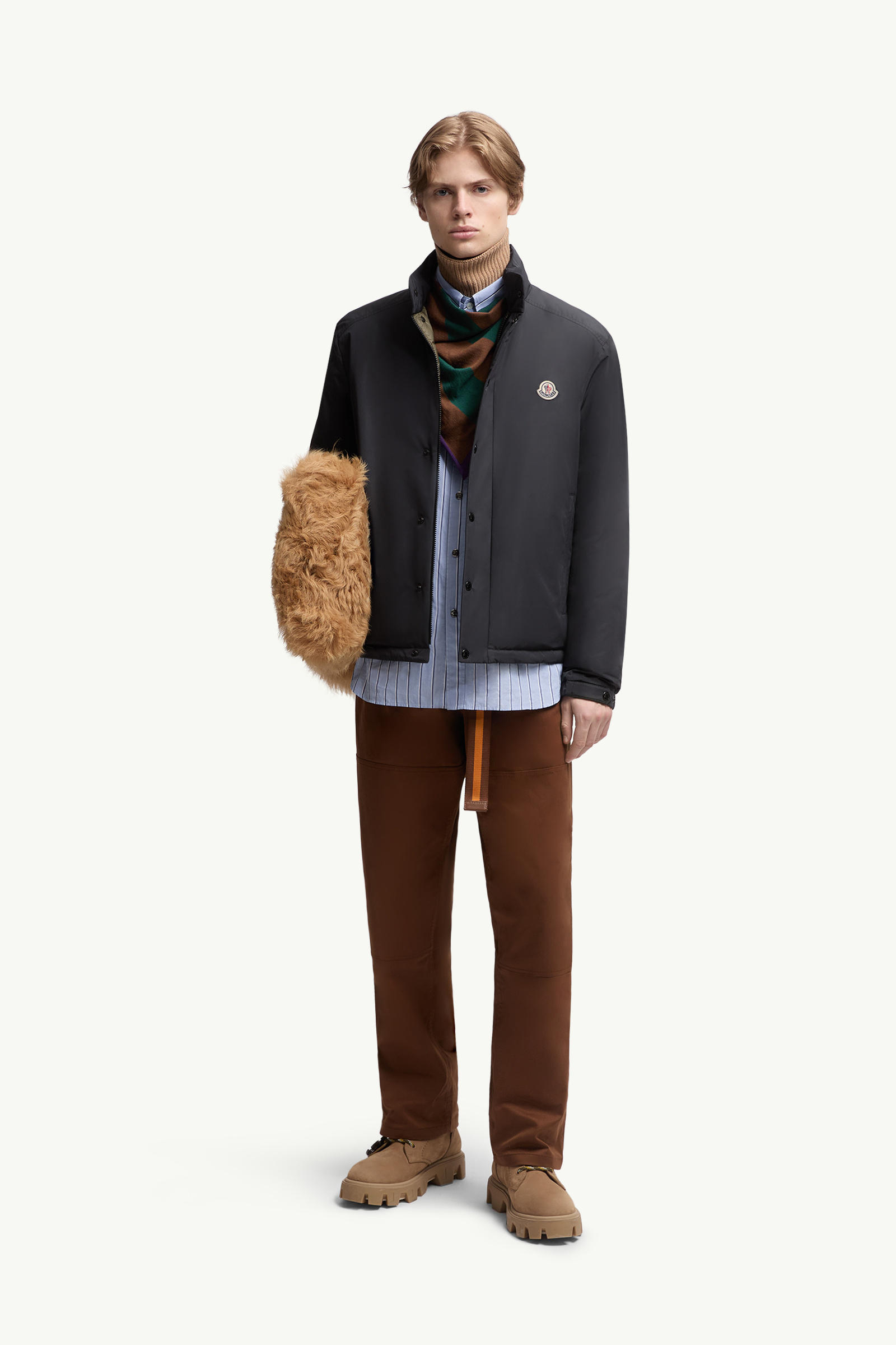 Piumino corto Epine Uomo Nero Moncler 0
