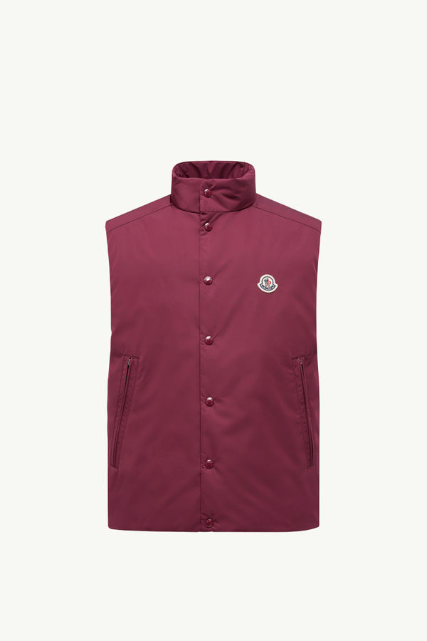 Pilat Short Down Gilet Men Burgundy Moncler 2