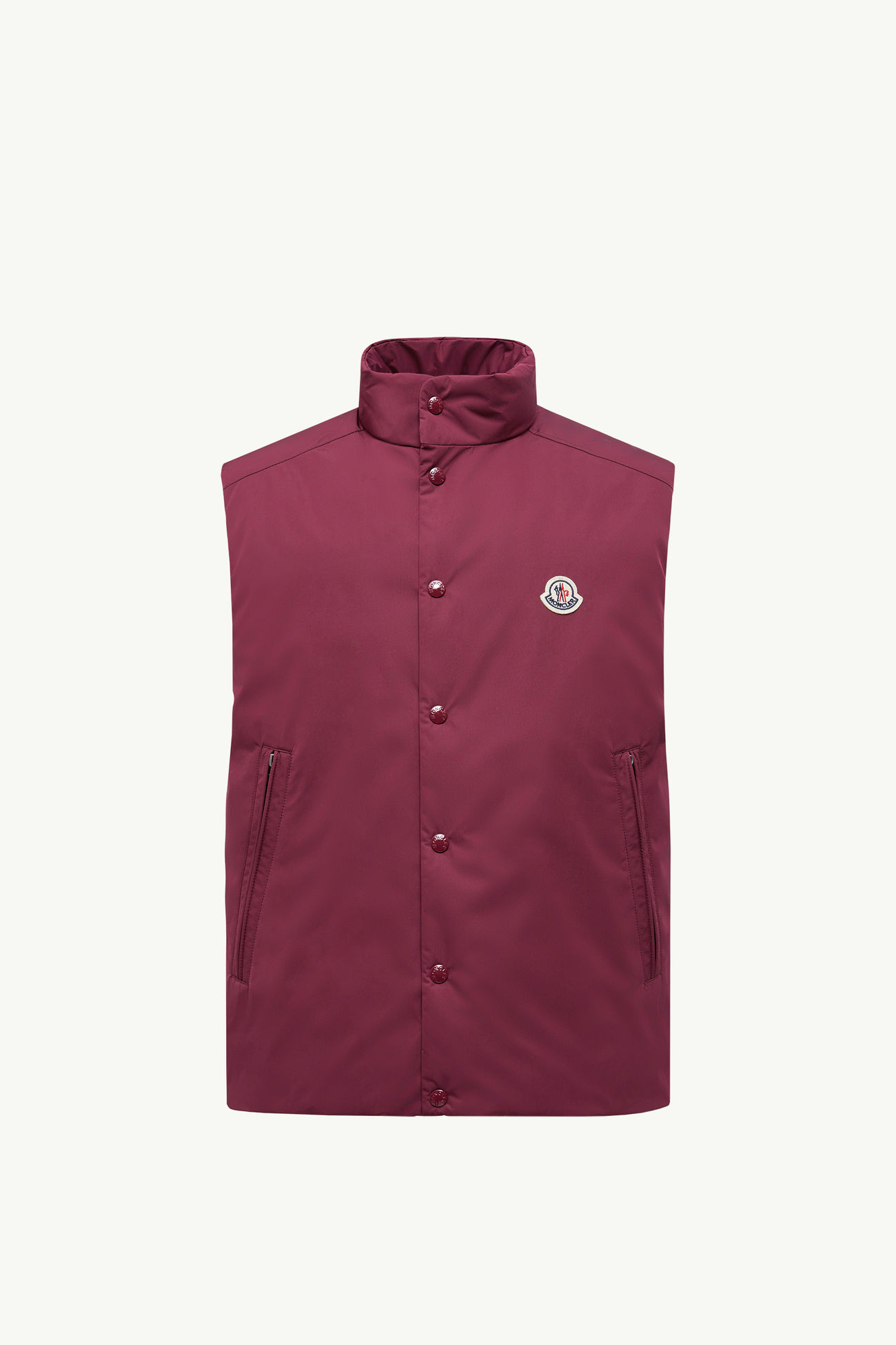 Pilat Short Down Vest Men Burgundy Moncler 2