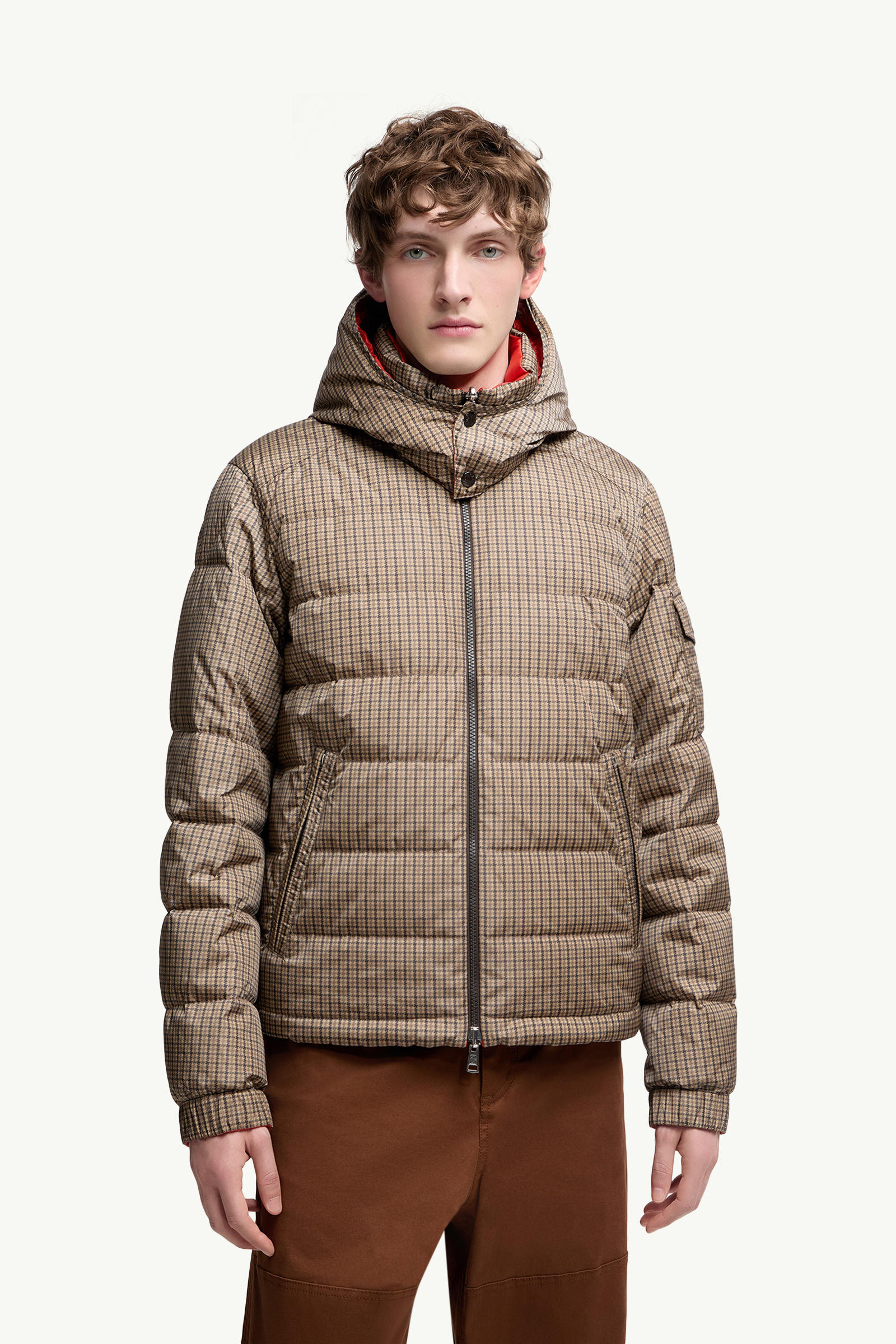 Jonage Reversible Hooded Short Down Jacket Men Brown Moncler 3