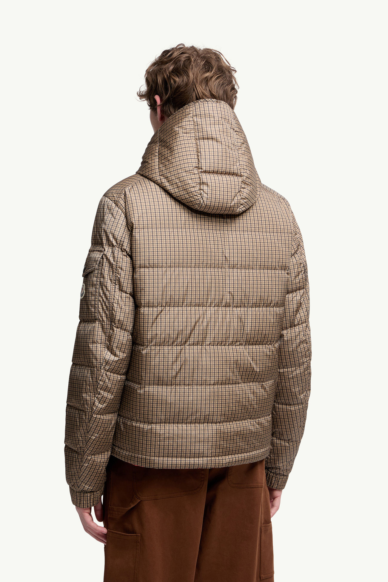Jonage Reversible Hooded Short Down Jacket Men Brown Moncler 4