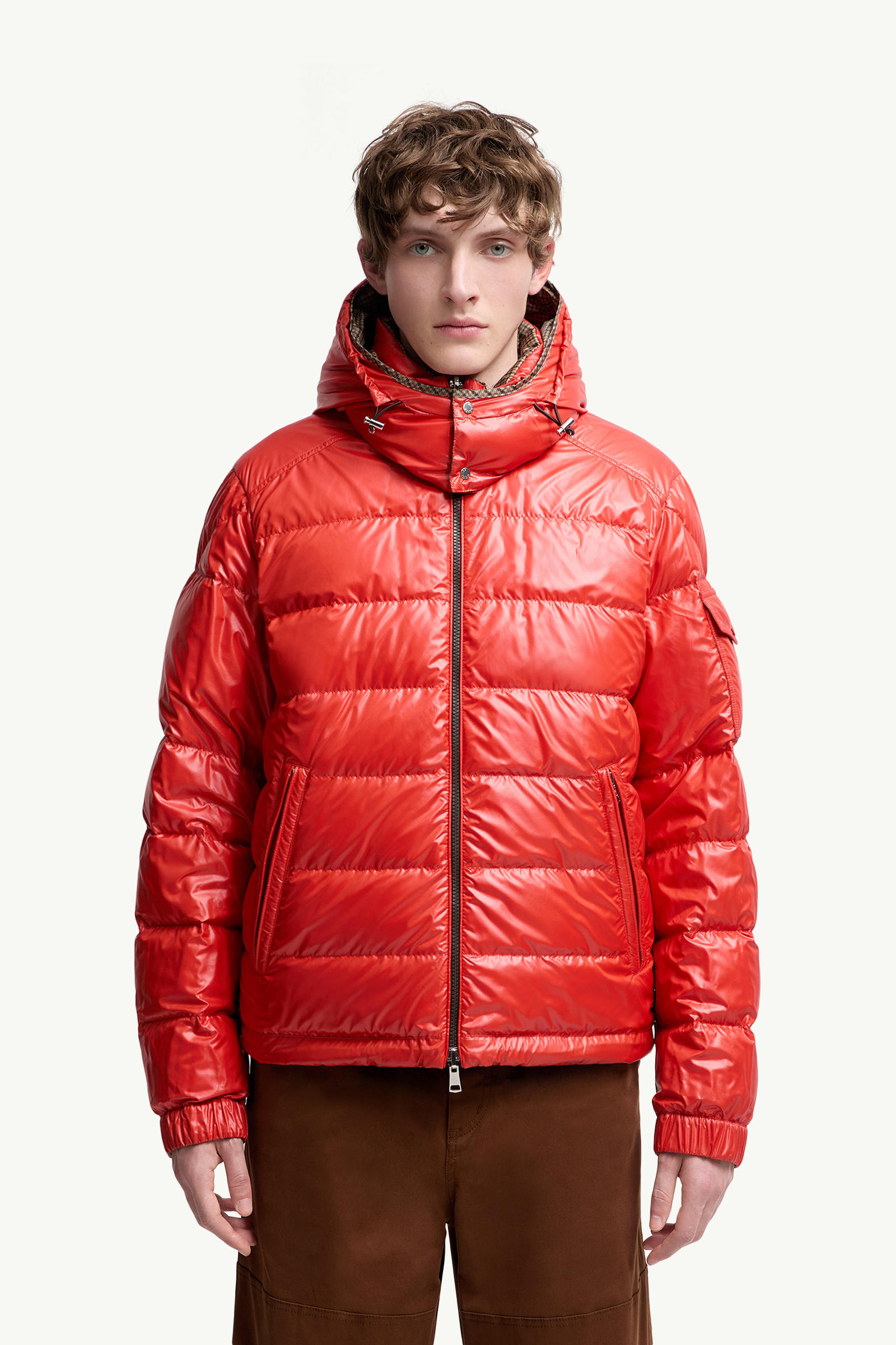 Jonage Reversible Hooded Short Down Jacket Men Brown Moncler 5