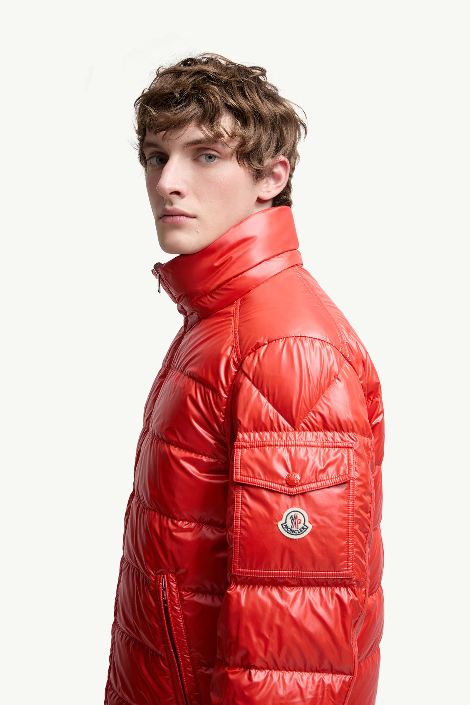 Jonage kurze Wende-Daunenjacke mit Kapuze Herren Braun Moncler 7