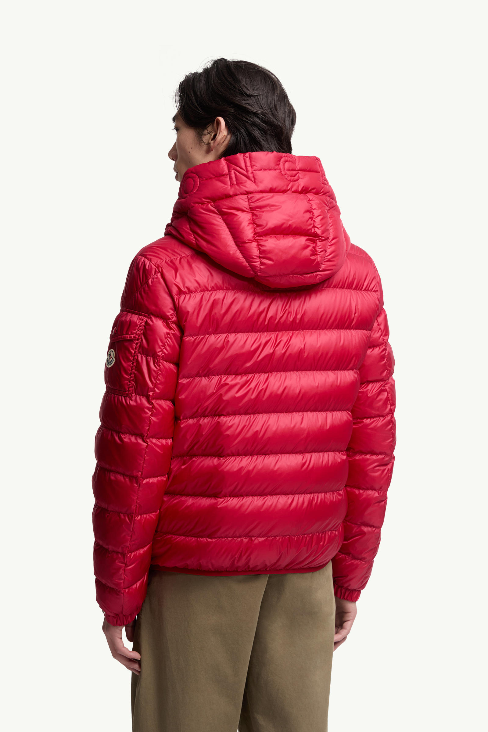 Najan男士连帽短款羽绒夹克外套 男士 红色 Moncler 4