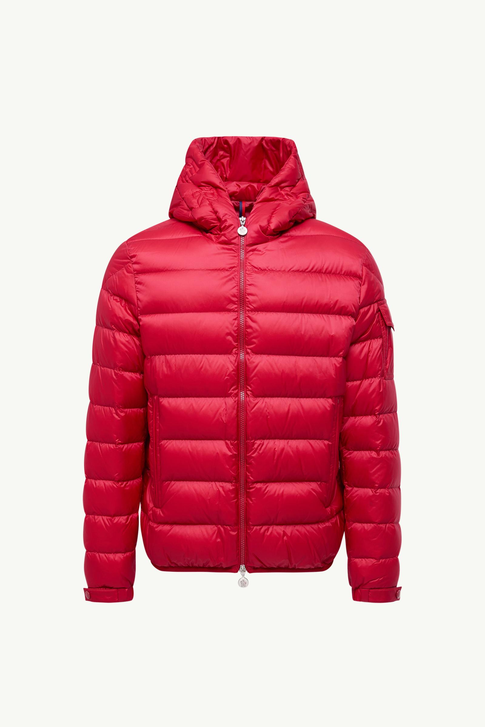 Red Najan Hooded Short Down Jacket - Short Down Jackets for