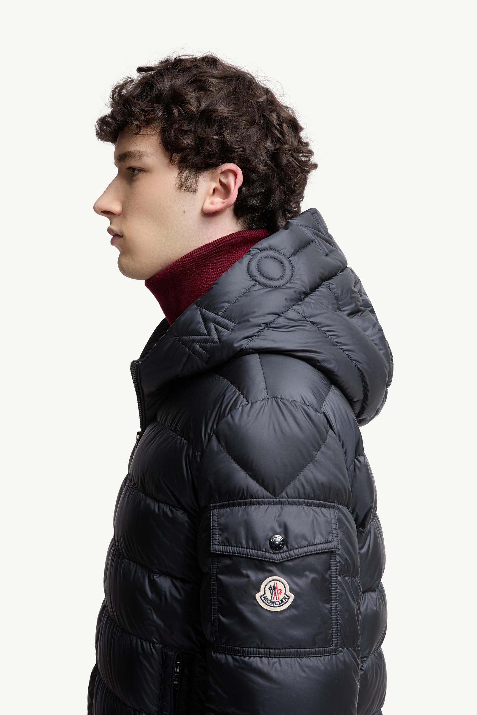 Najan Hooded Short Down Jacket Men Blue Moncler 1