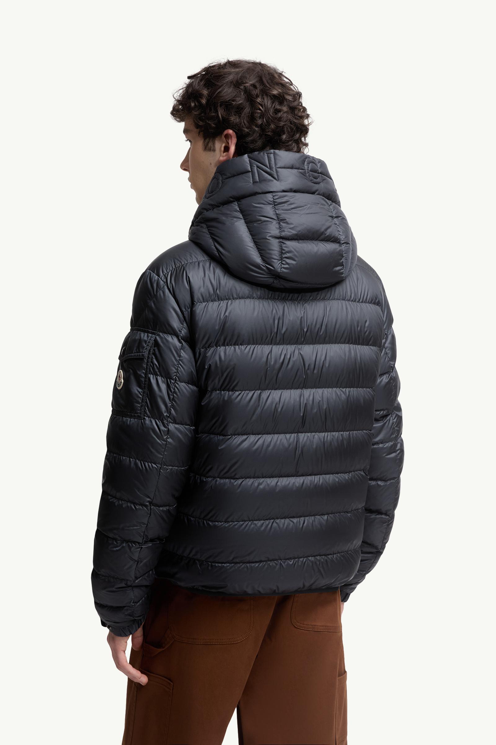 Blue Najan Hooded Short Down Jacket - Short Down Jackets for