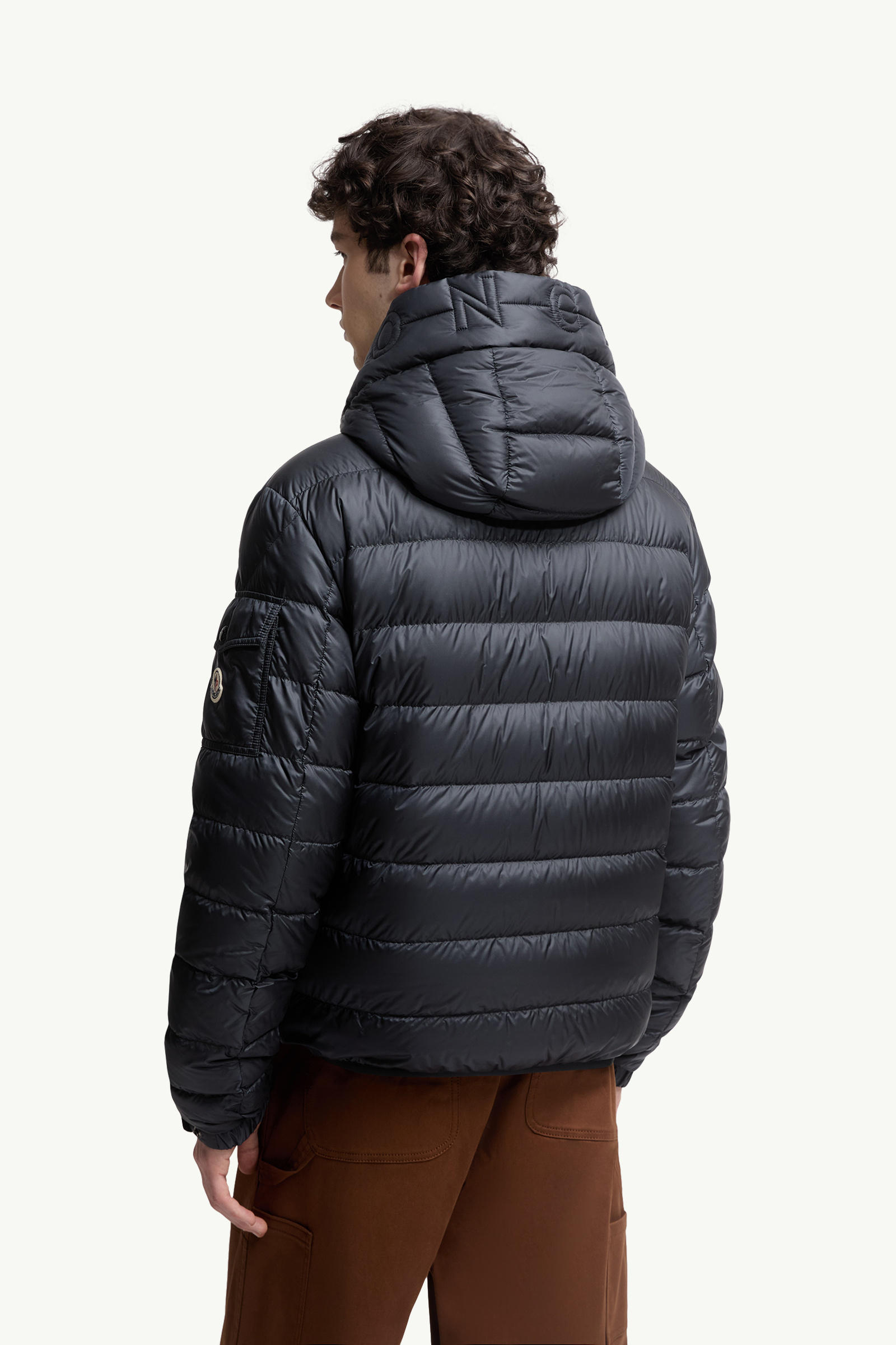 Najan Hooded Short Down Jacket Men Blue Moncler 4