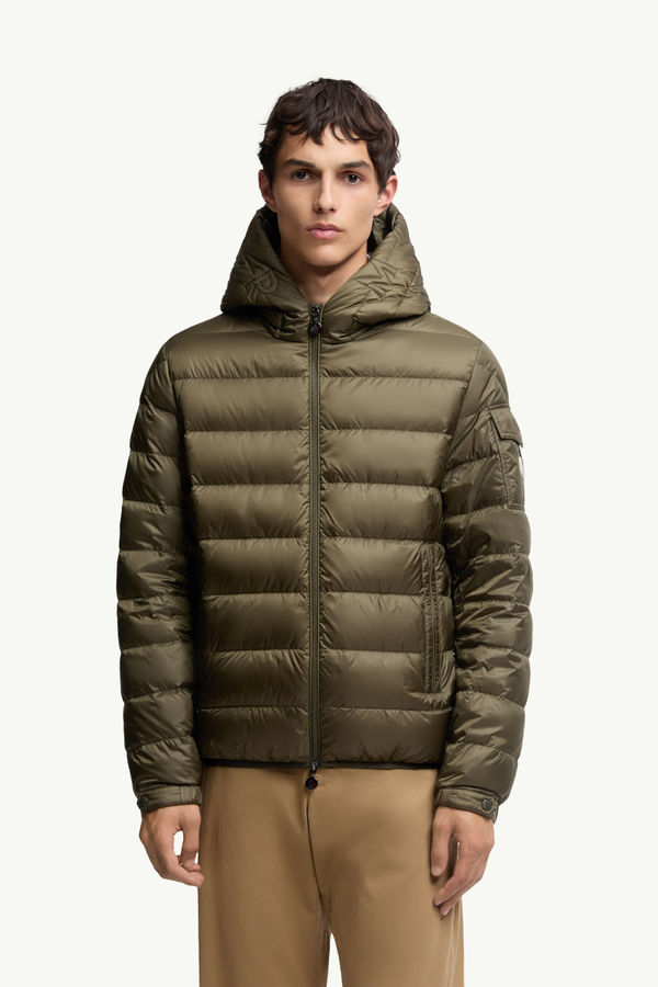 Najan Hooded Short Down Jacket Men Olive Green Moncler 3