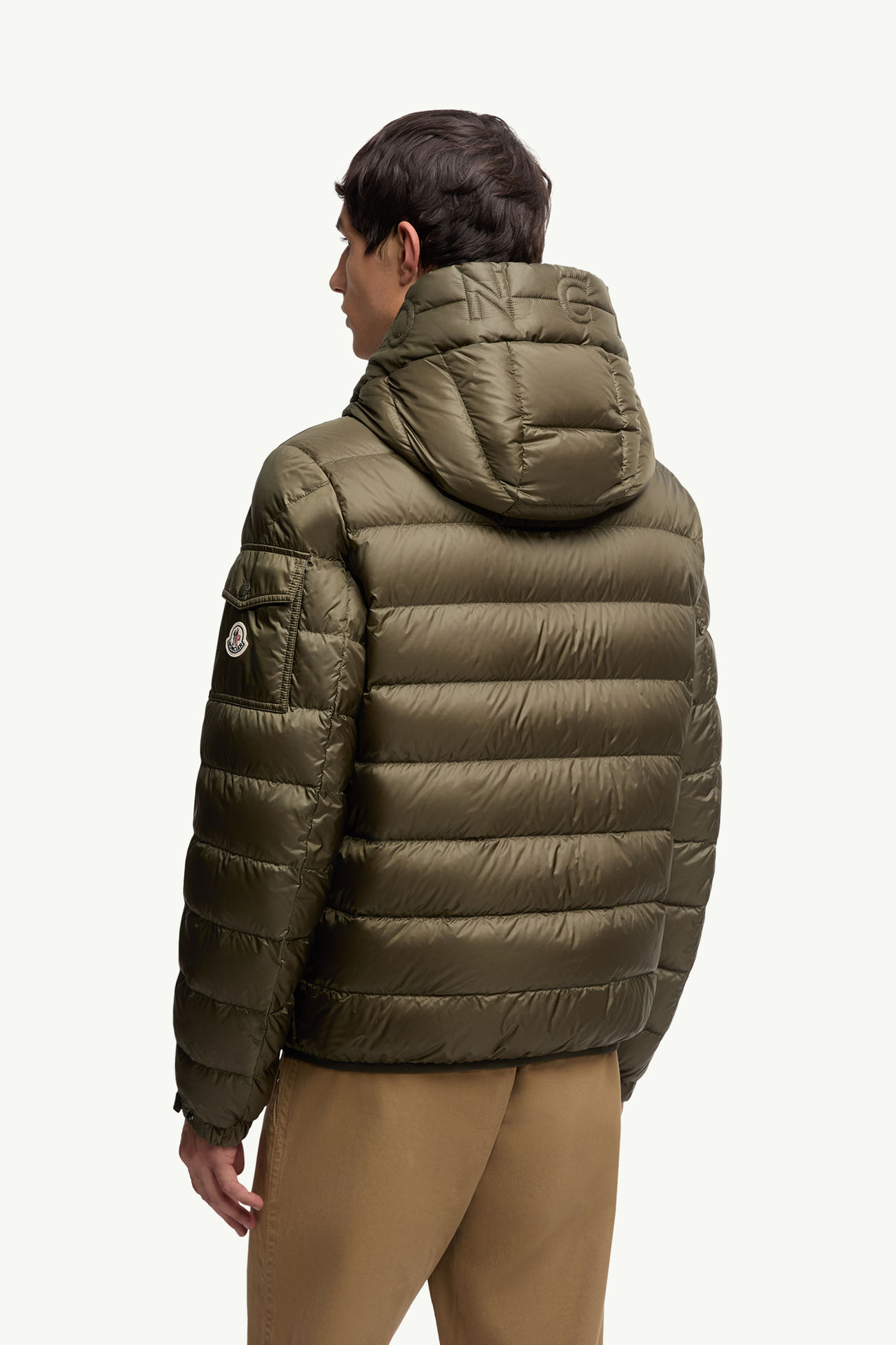 Najan連帽短身羽絨外套 男士 橄欖綠色 Moncler 4