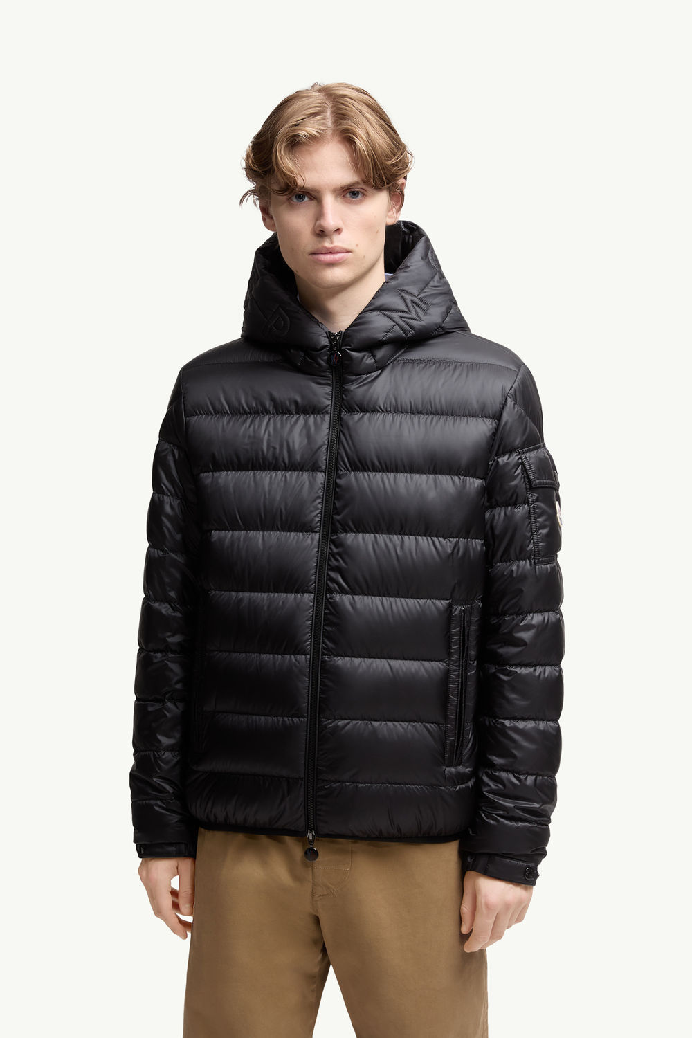 Najan Hooded Short Down Jacket Men Black Moncler 3