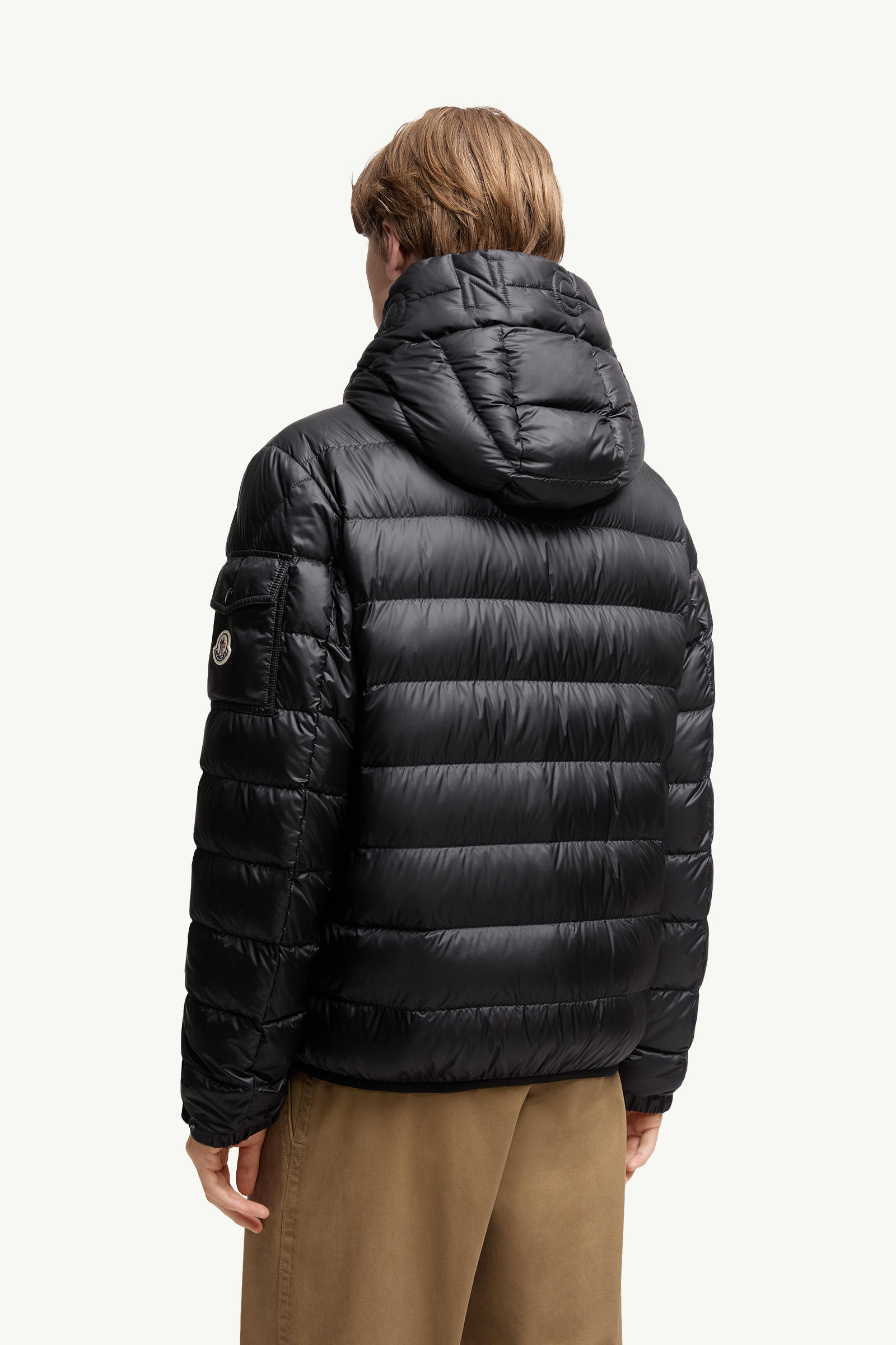 Najan Hooded Short Down Jacket Men Black Moncler 4