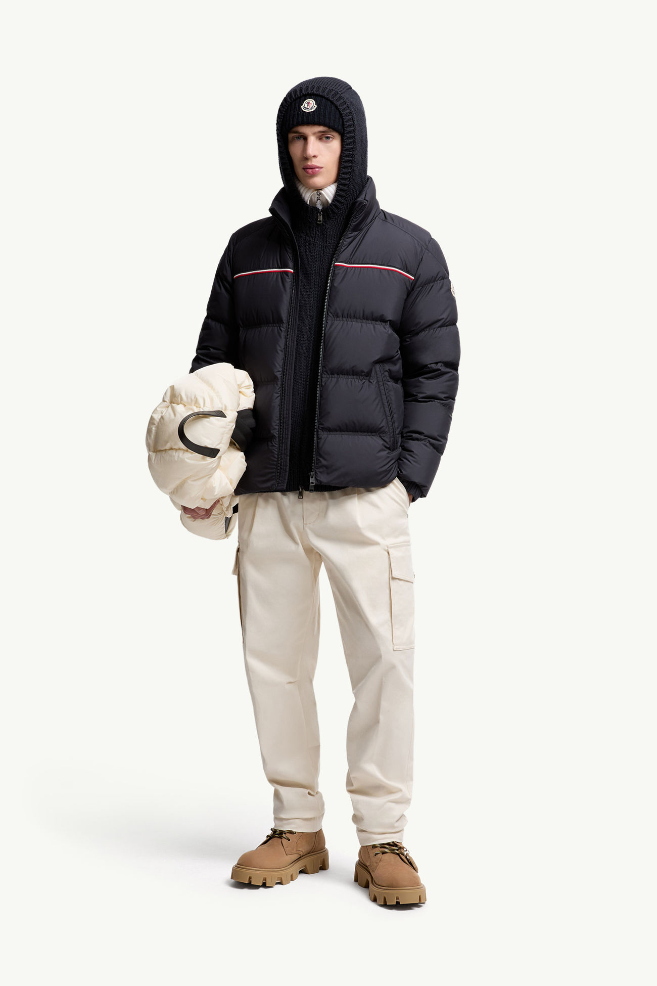 Bouvaque Short Down Jacket Navy Blue Moncler 0