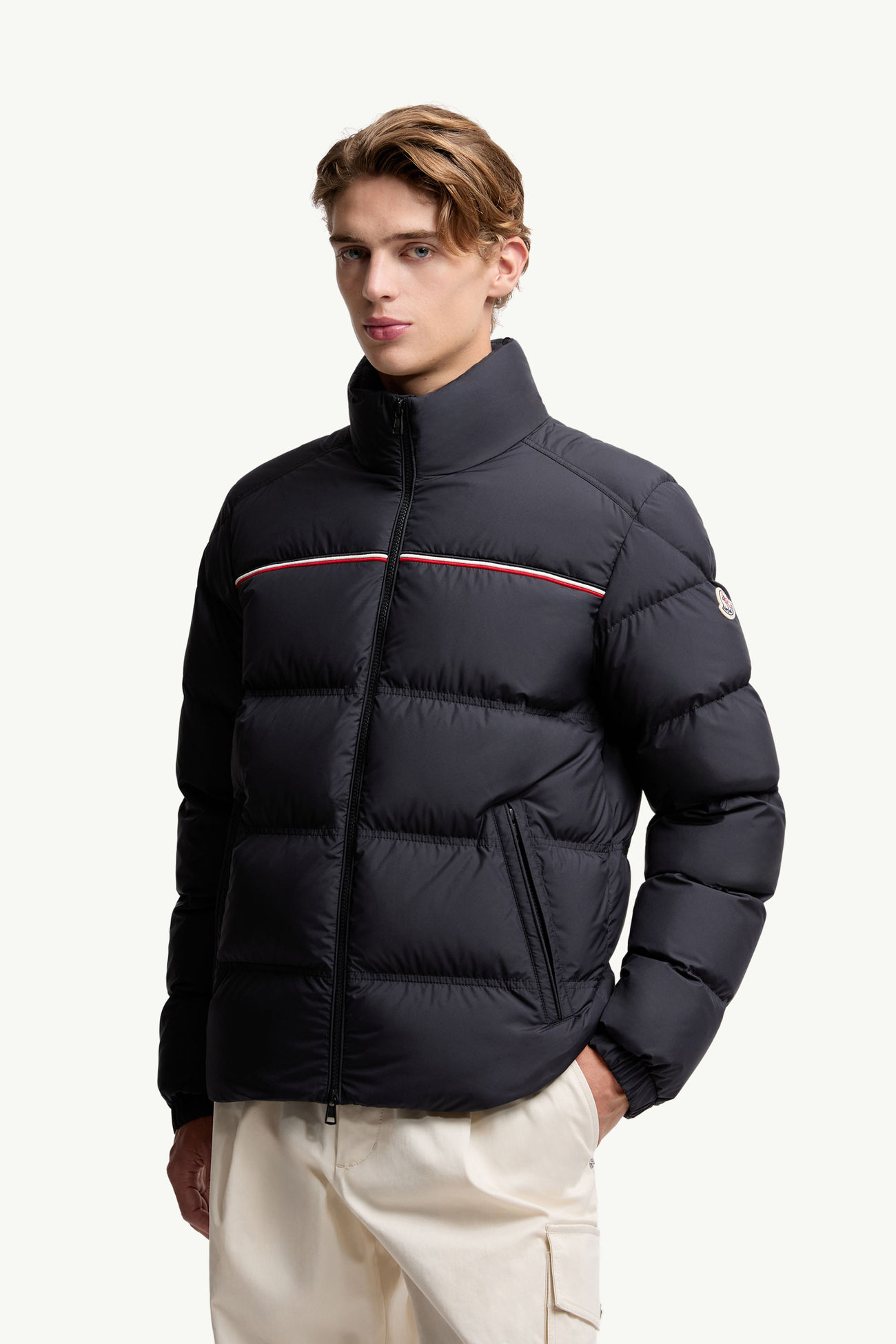 Bouvaque男士短款羽绒夹克外套 海军蓝色 Moncler 3