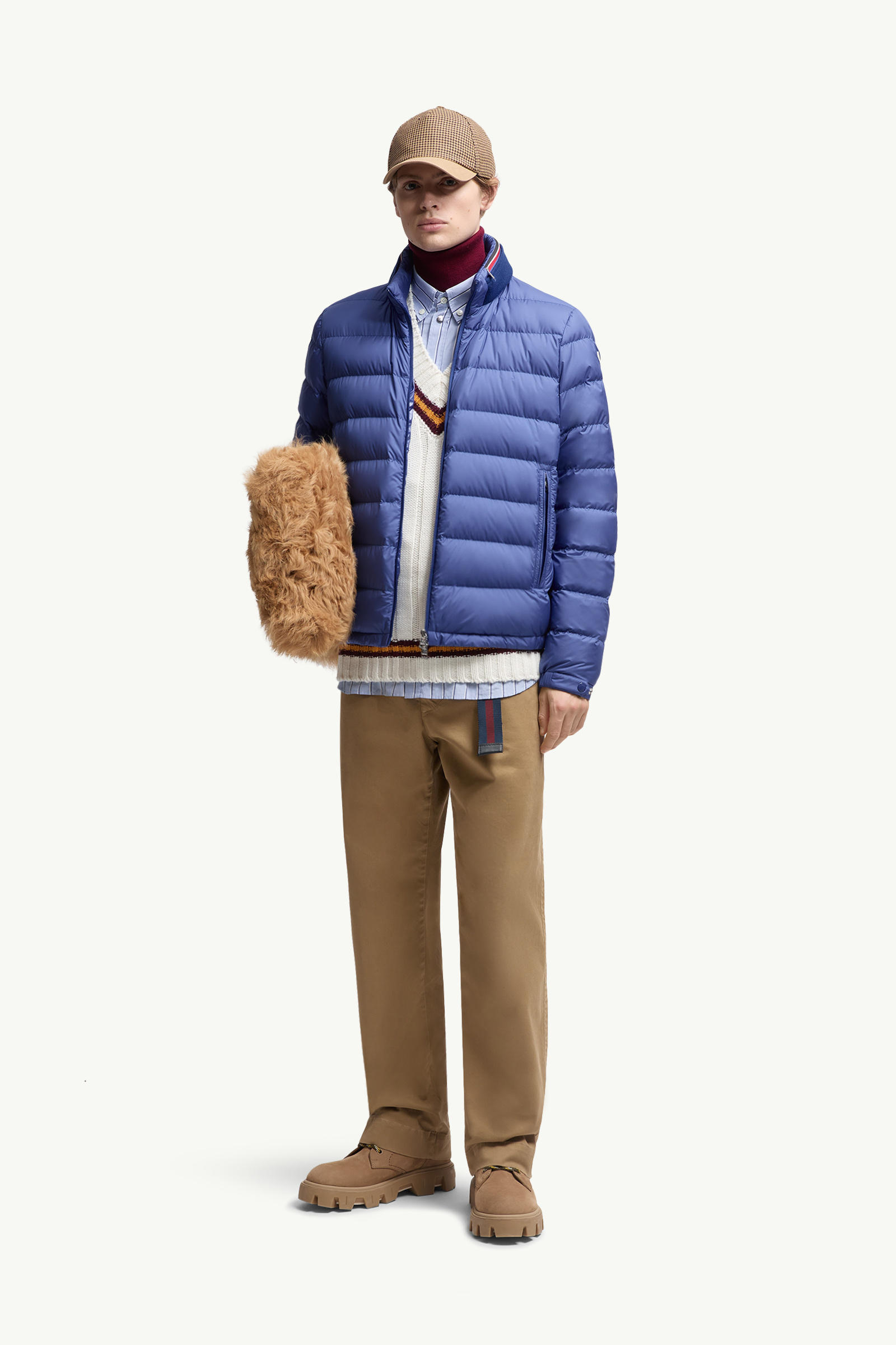 Brendann Short Down Jacket Men Blue Moncler 0