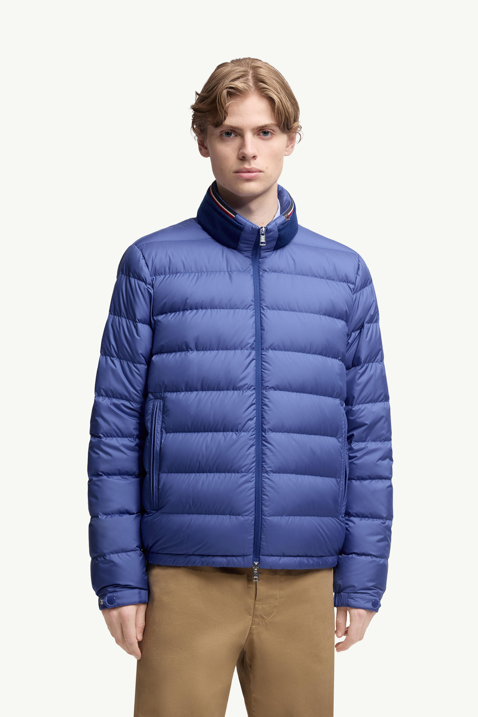 Brendann Short Down Jacket Men Blue Moncler 3