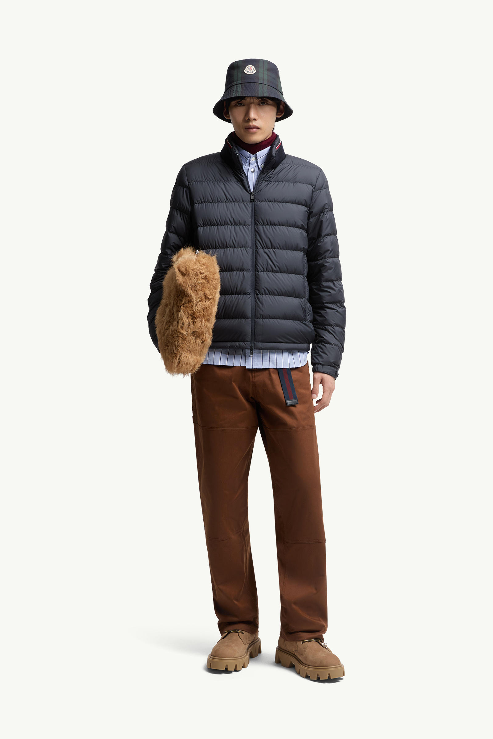 Brendann Short Down Jacket Men Blue Moncler 0