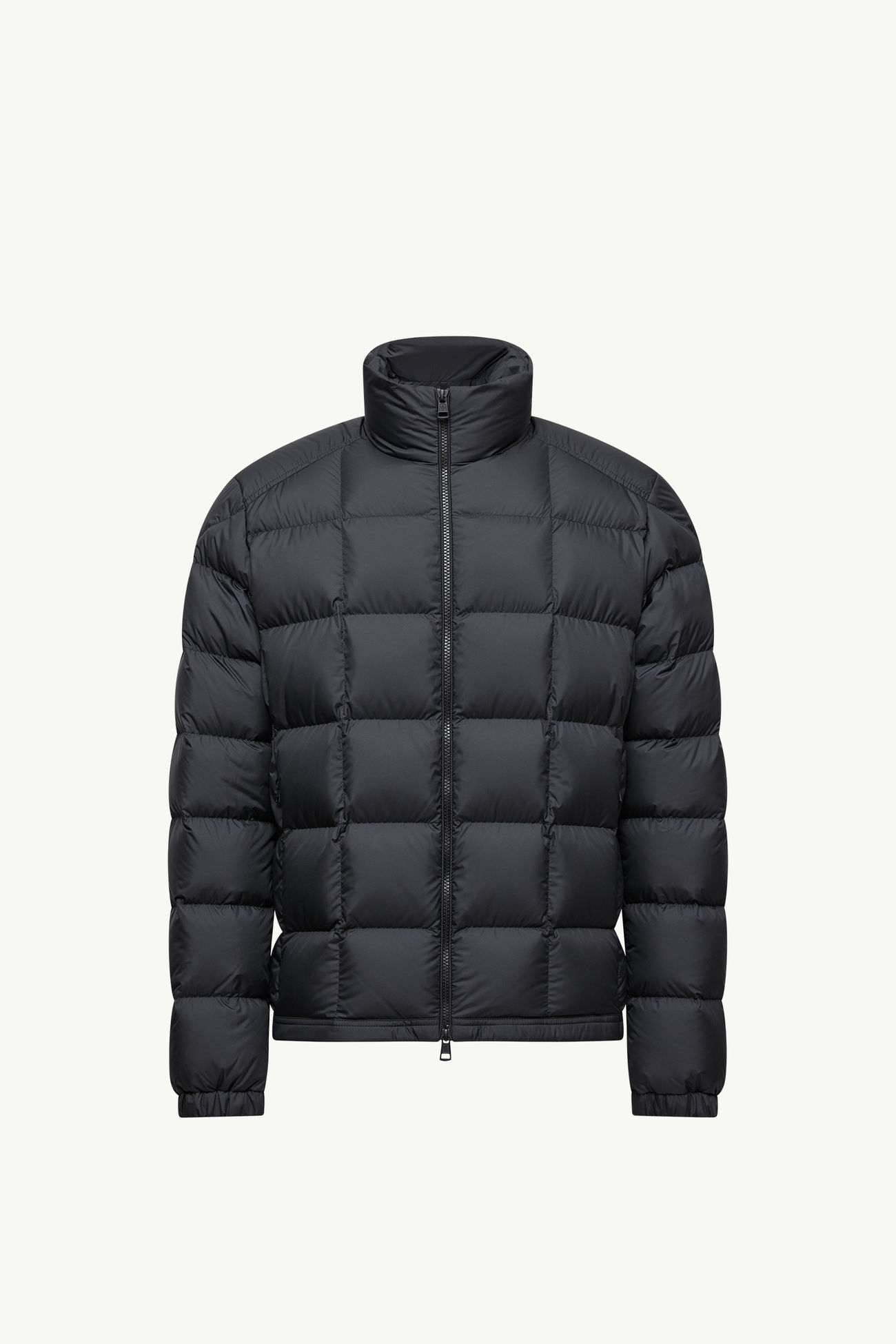 Plumífero corto con acolchado a cuadros y capucha Eglise Hombre Negro Moncler 2