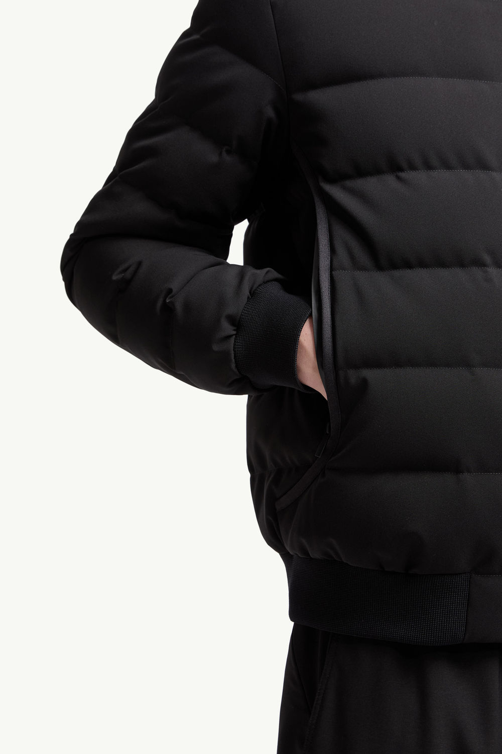 Cirer Down Bomber Jacket Men Black Moncler 5