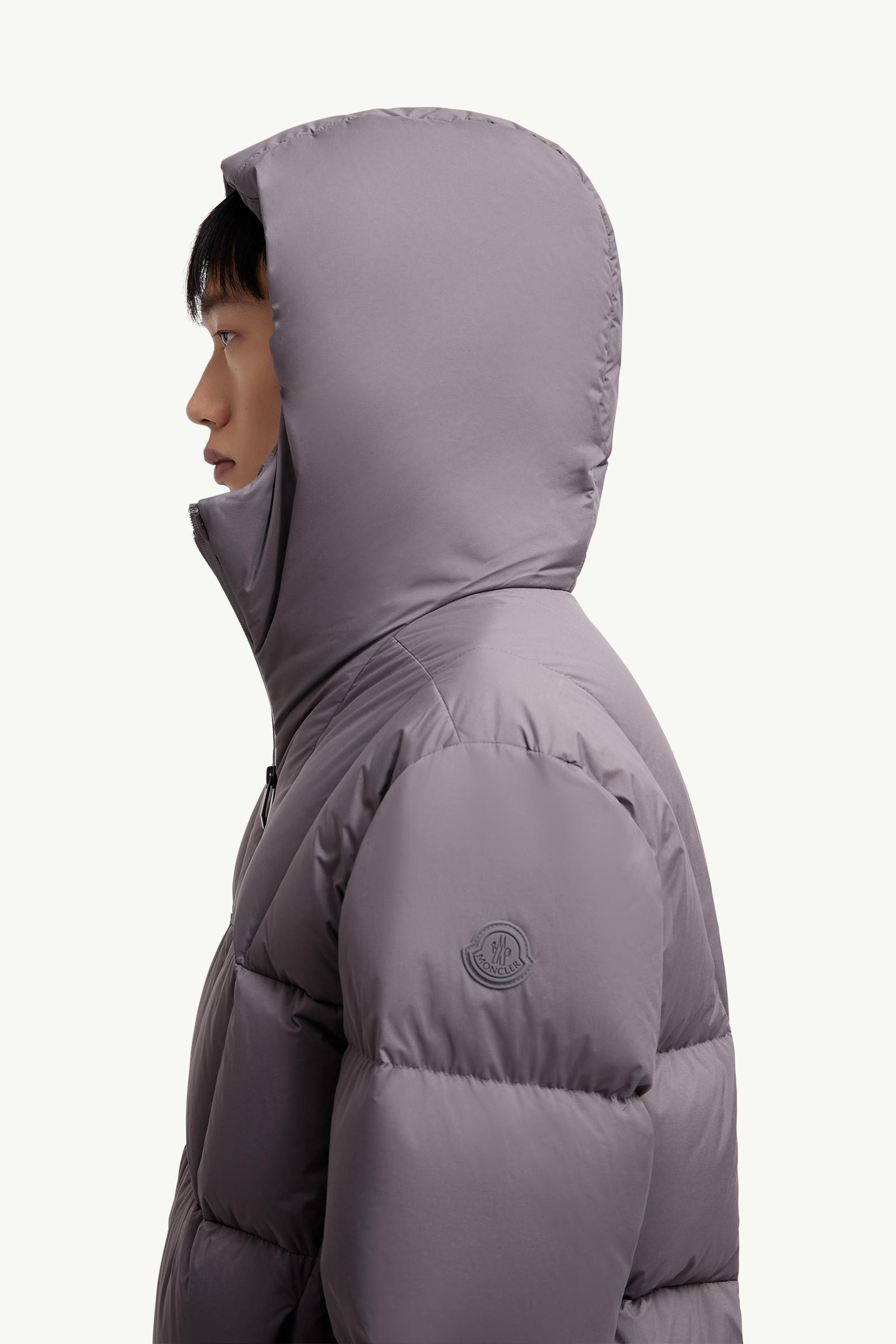 Fusain kurze Daunenjacke mit Kapuze Herren Dunkelgrau Moncler 1
