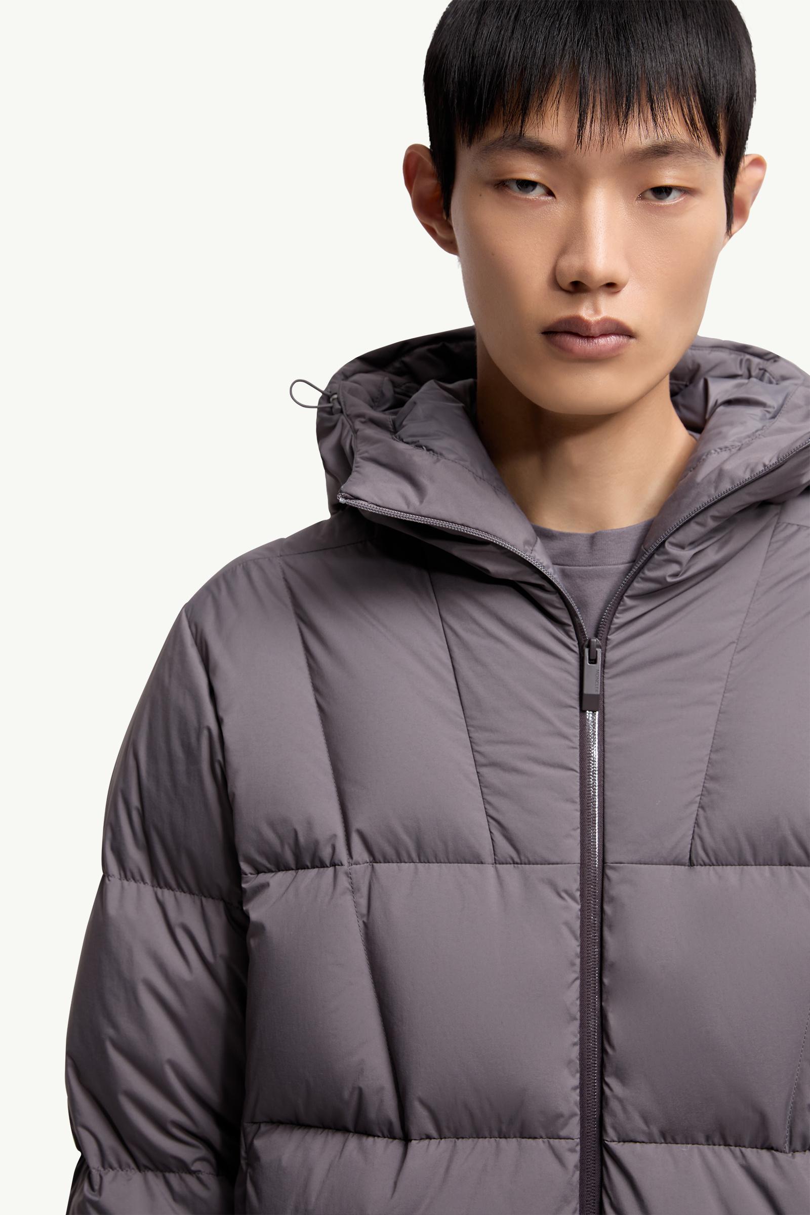 Dark Grey Fusain Hooded Short Down Jacket - Short Down Dark Grey Fusain Hooded Short Down Jacket - Short Down