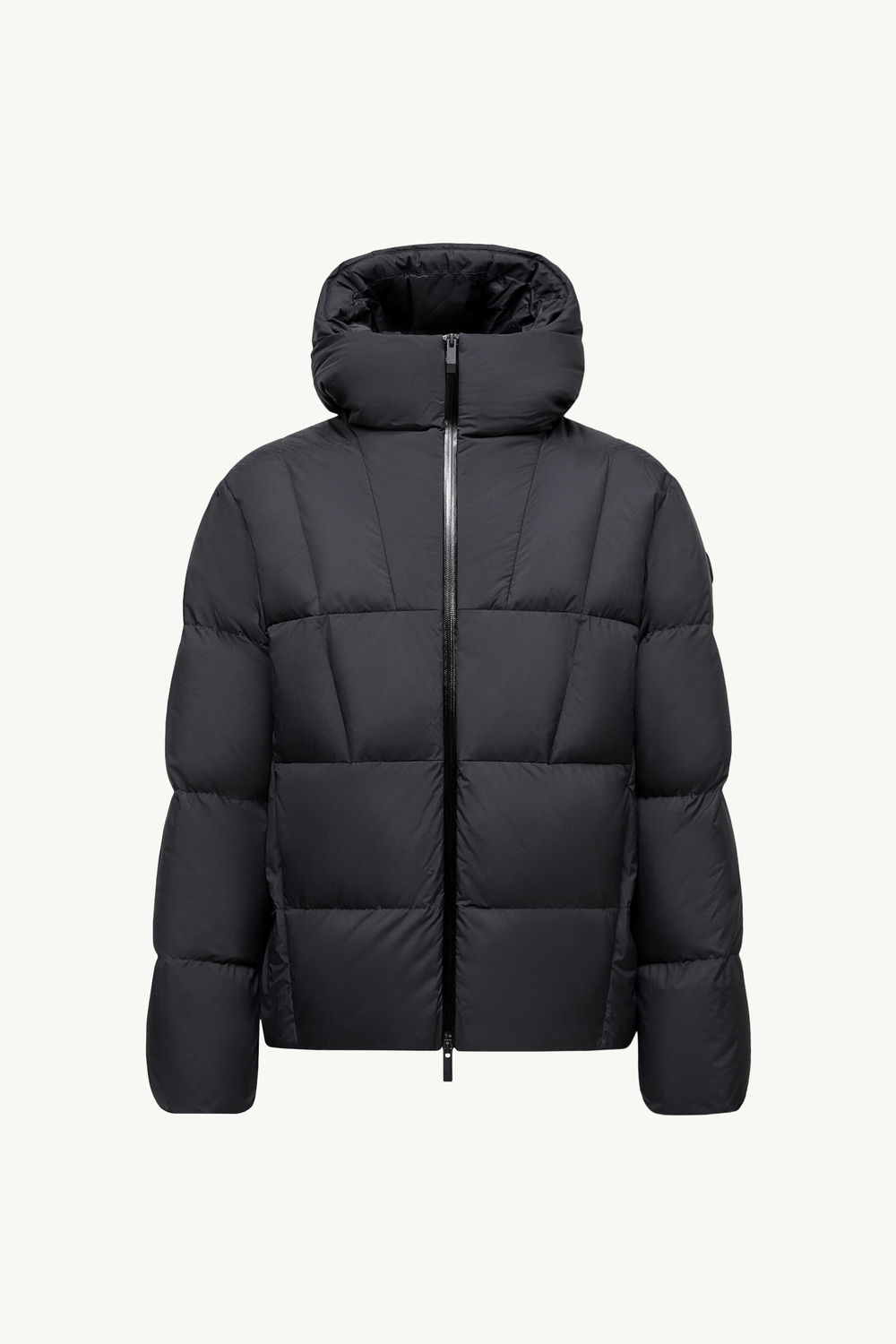 Fusain Hooded Short Down Jacket Men Black Moncler 2
