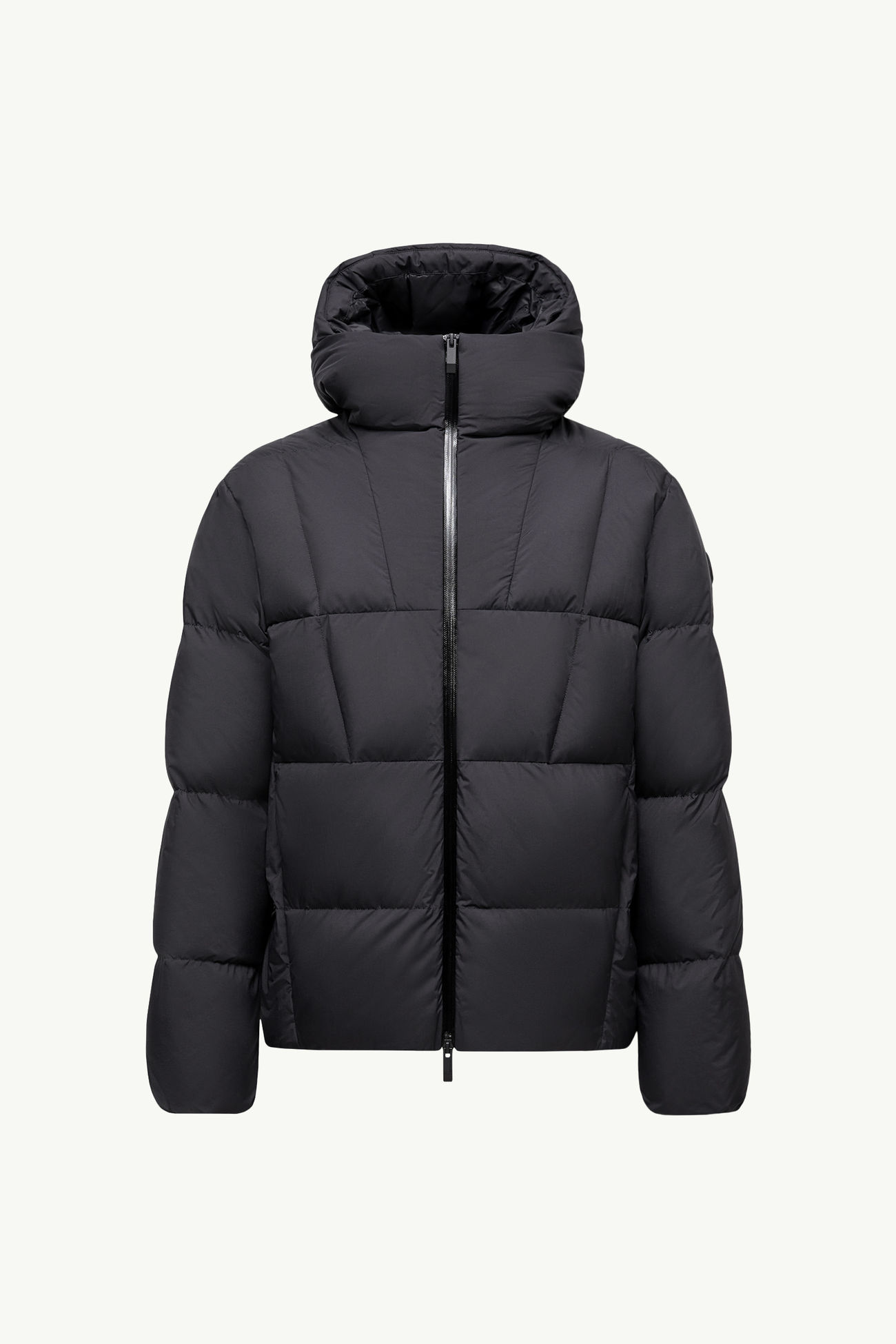 Fusain kurze Daunenjacke mit Kapuze Herren Schwarz Moncler 2