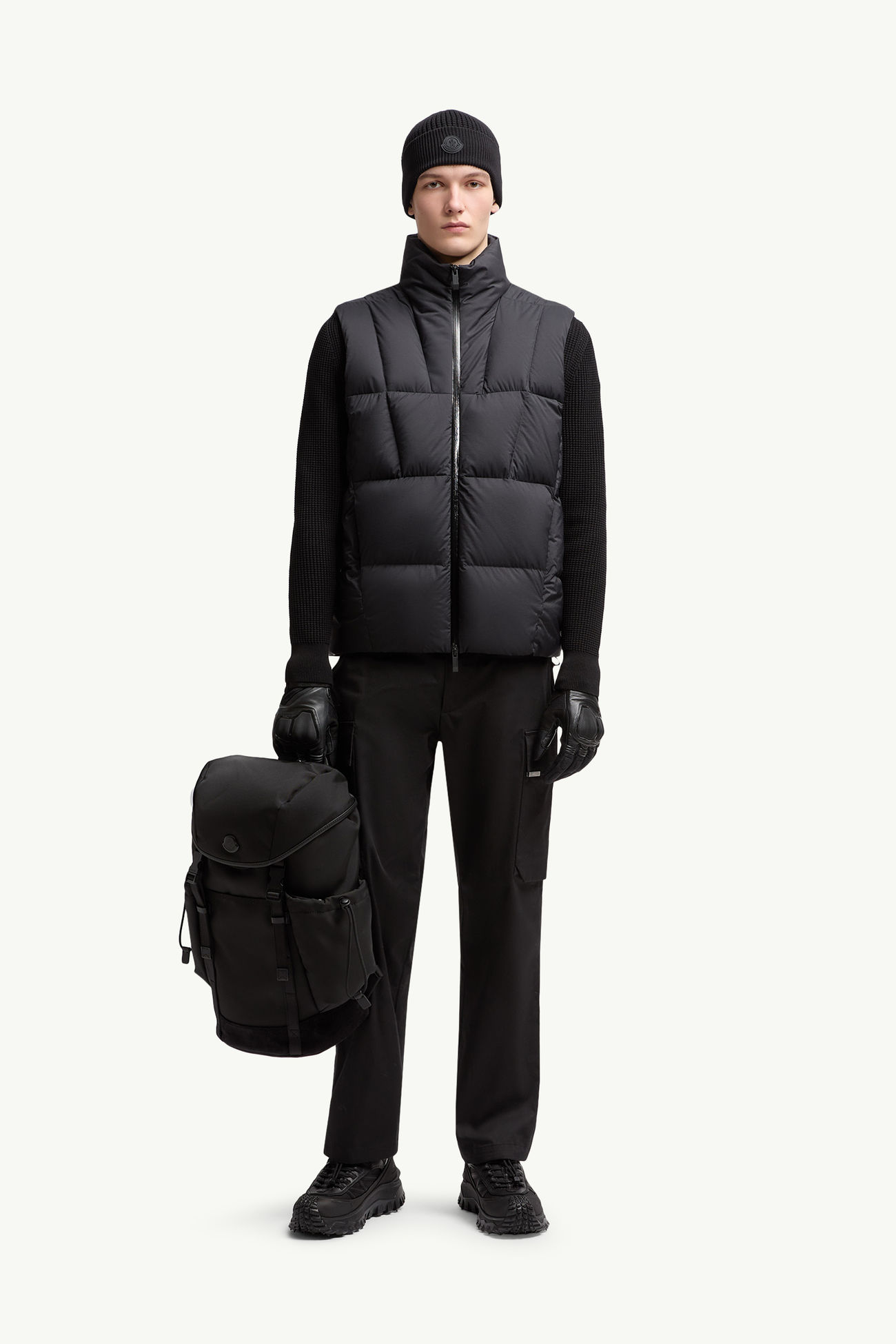 Janze Geometric-Quilted Down Gilet メンズ ブラック Moncler 0