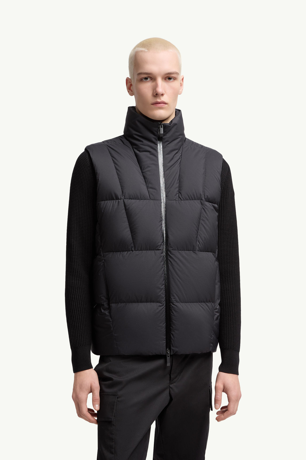 Janze Geometric-Quilted Down Gilet メンズ ブラック Moncler 3