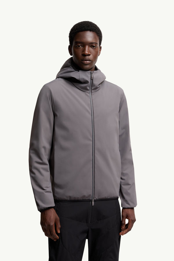 Batisse Hooded Short Down Jacket Men Dark Grey Moncler 3