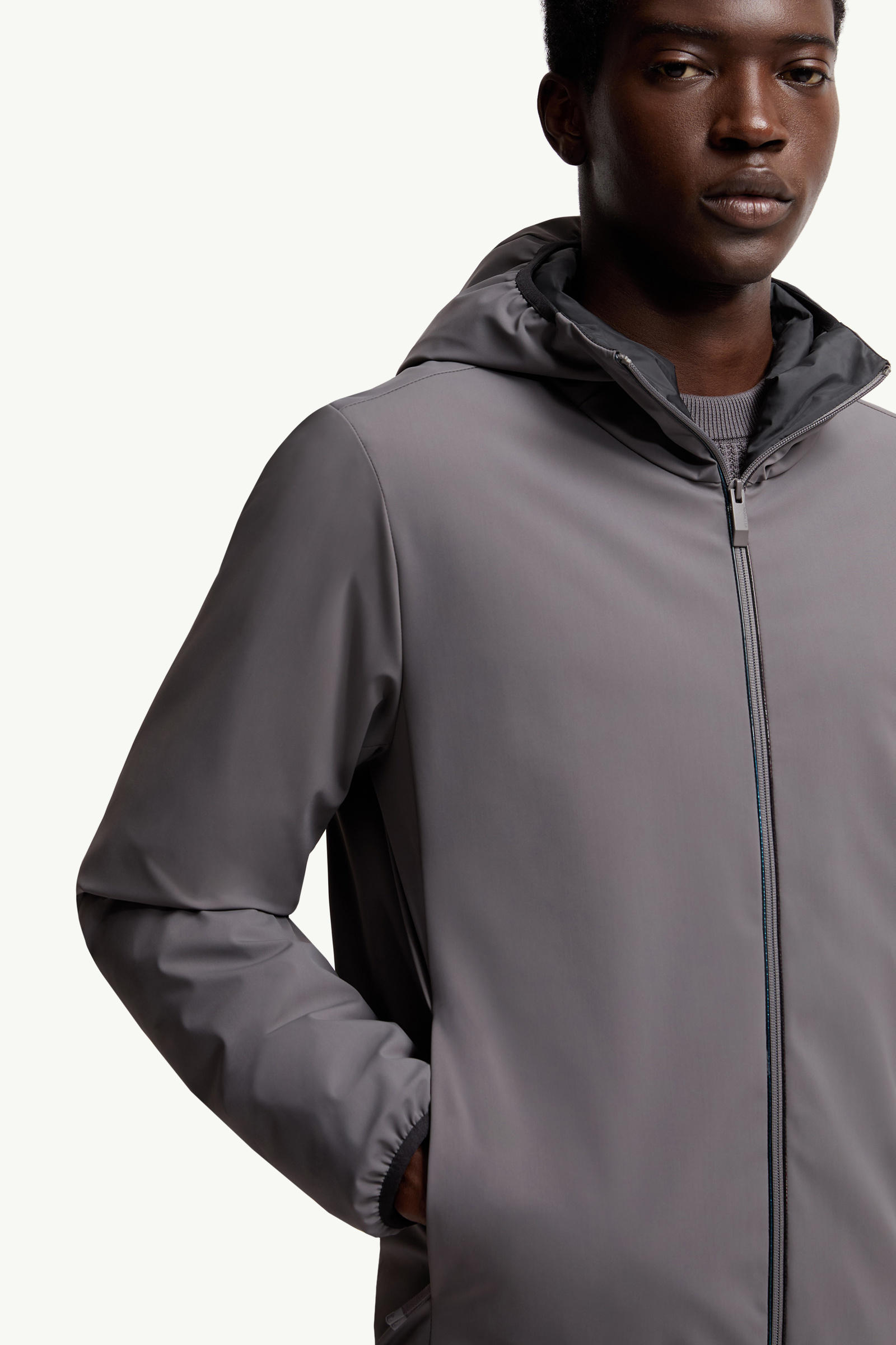 Batisseショートダウンジャケット メンズ ダークグレー Moncler 5